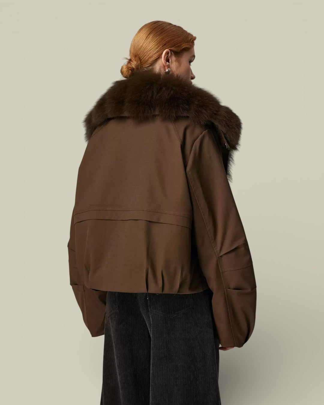 Hybriss "Nyx" Fox-Trimmed Aviator Parka