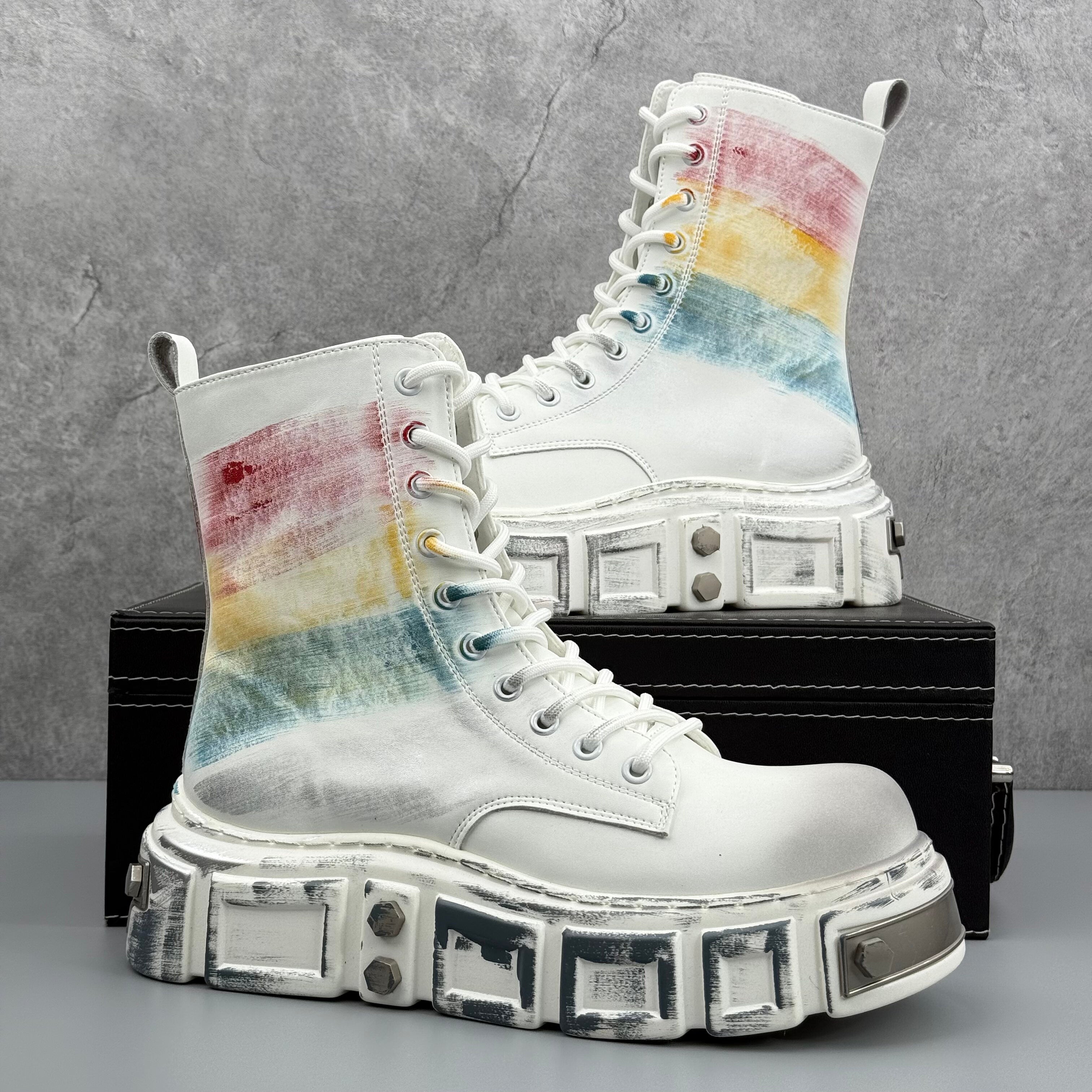 Hybriss Prism– Rainbow Martin Boots