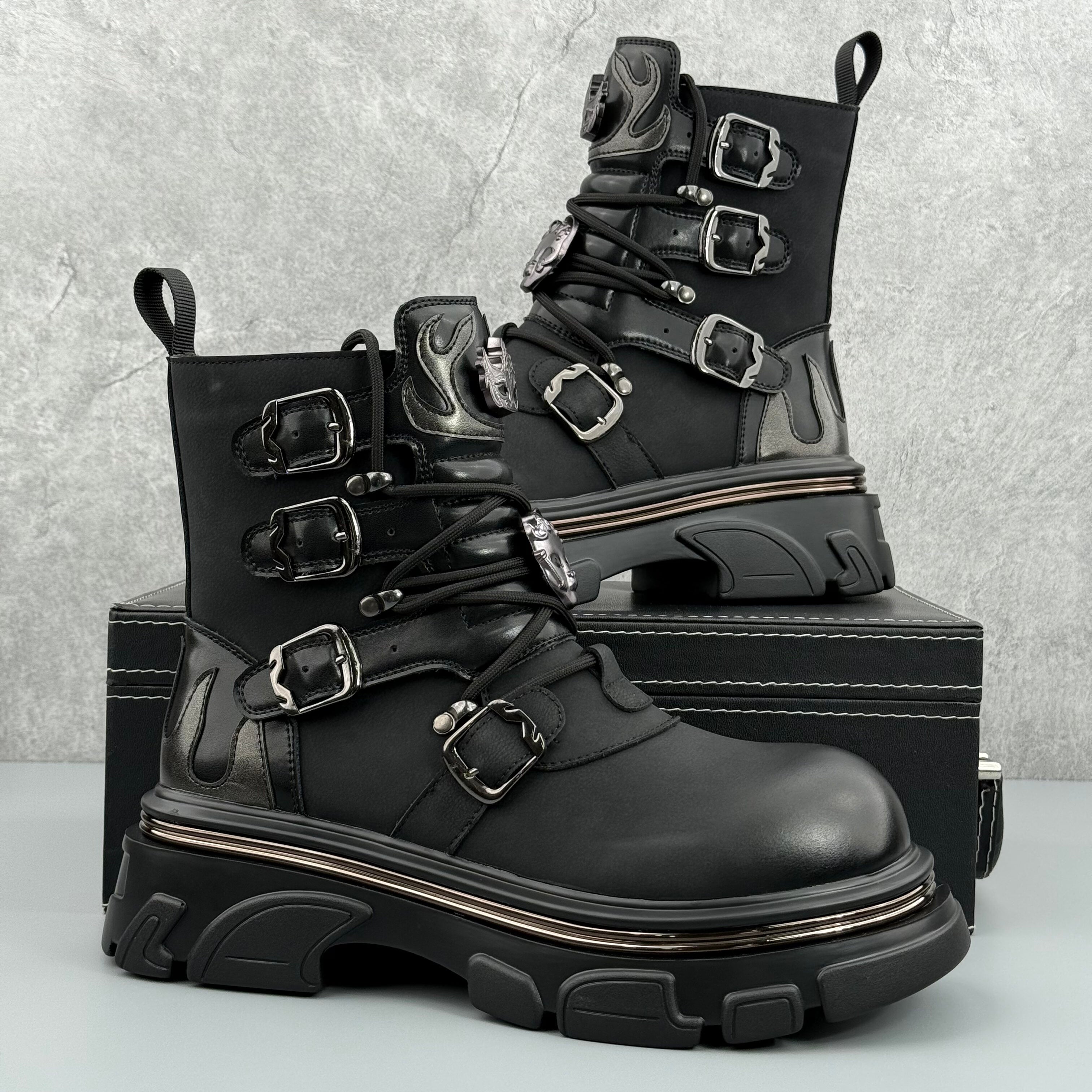 Hybriss Ravager– Punk Martin Boots