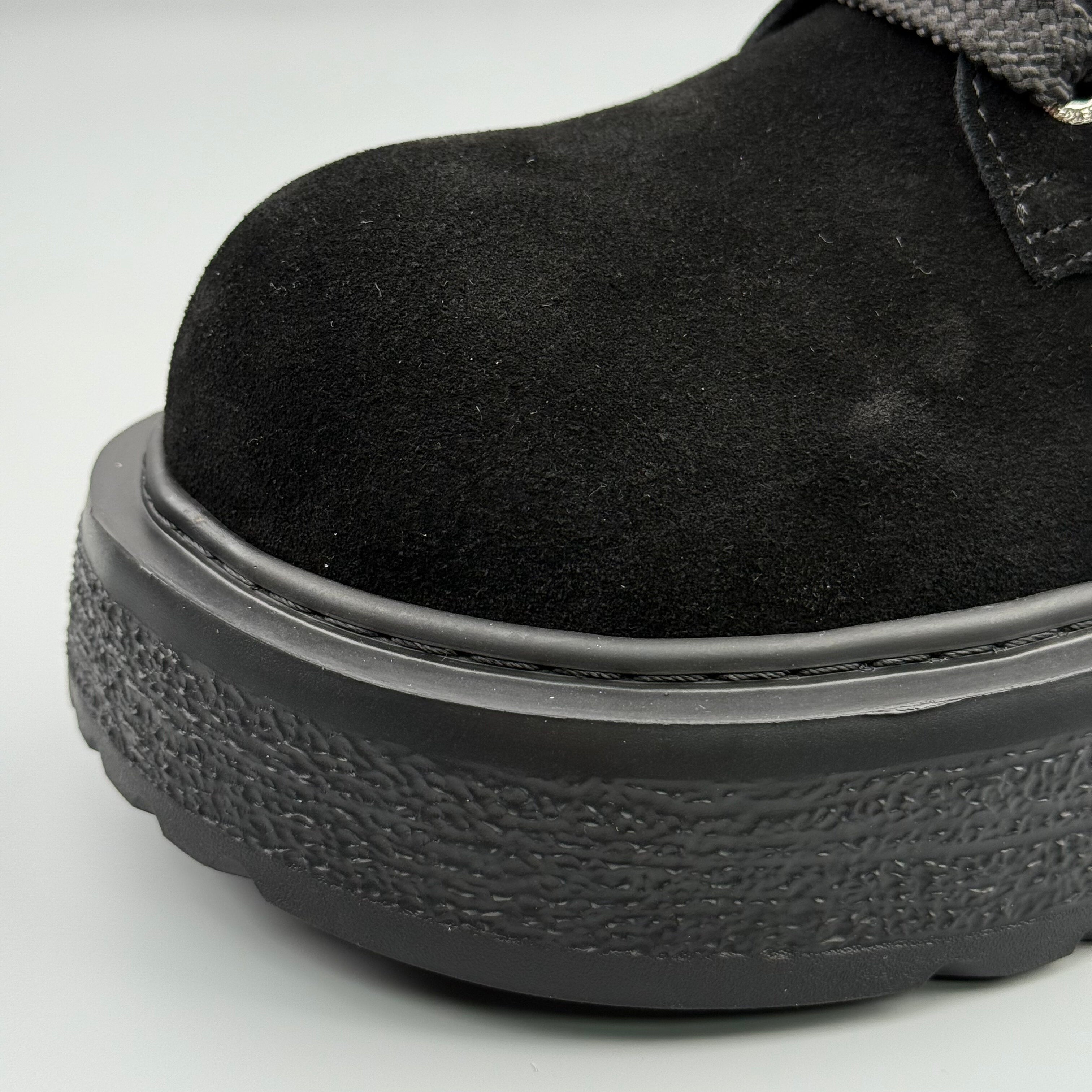 Hybriss NubuckMartin Black– Short‑Tube Nubuck Leather Martin Boots