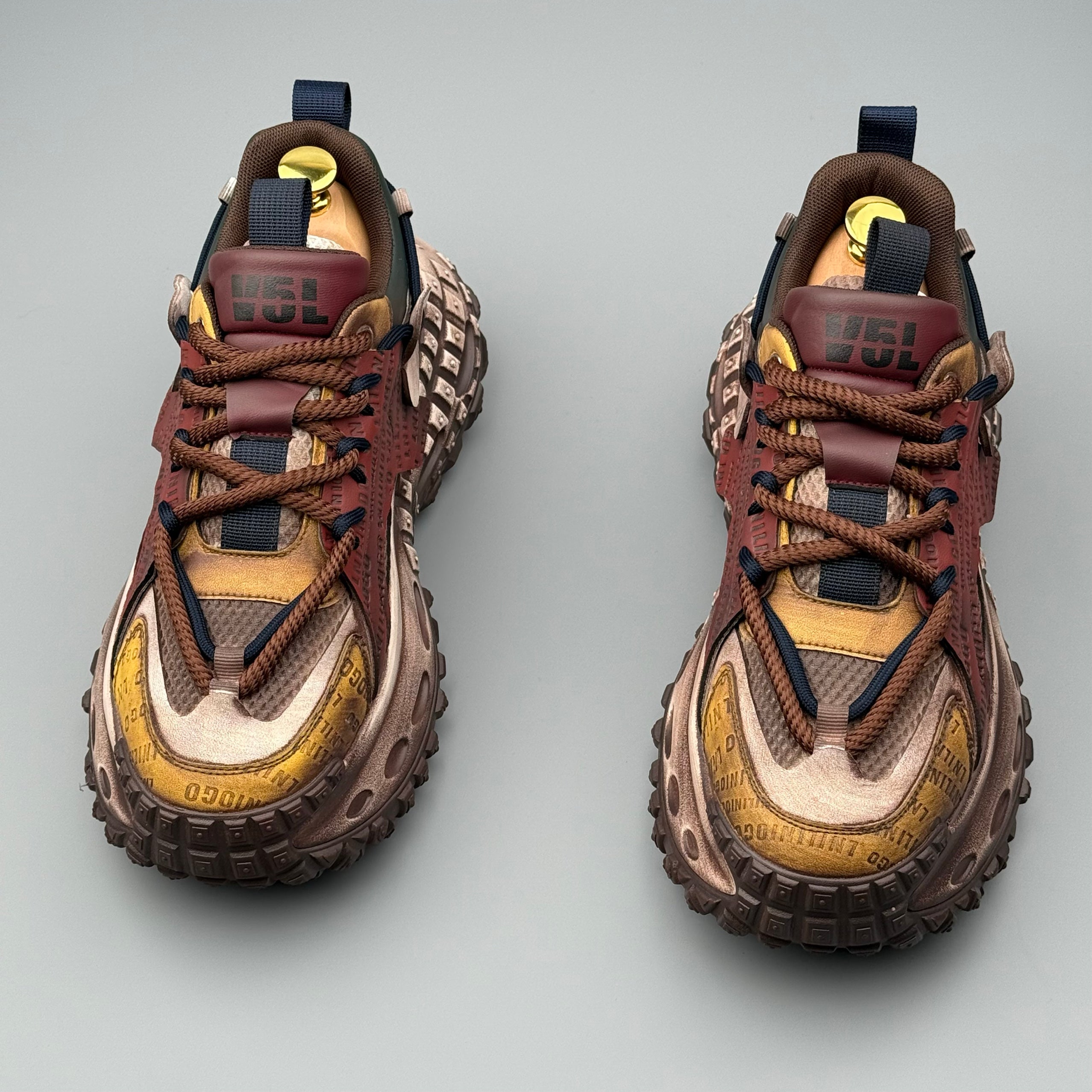 Hybriss DailyWeave Camel Yellow Brown– Retro Dad Shoes