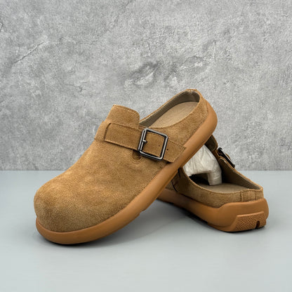 Hybriss Big-Head Suede Utility Clog