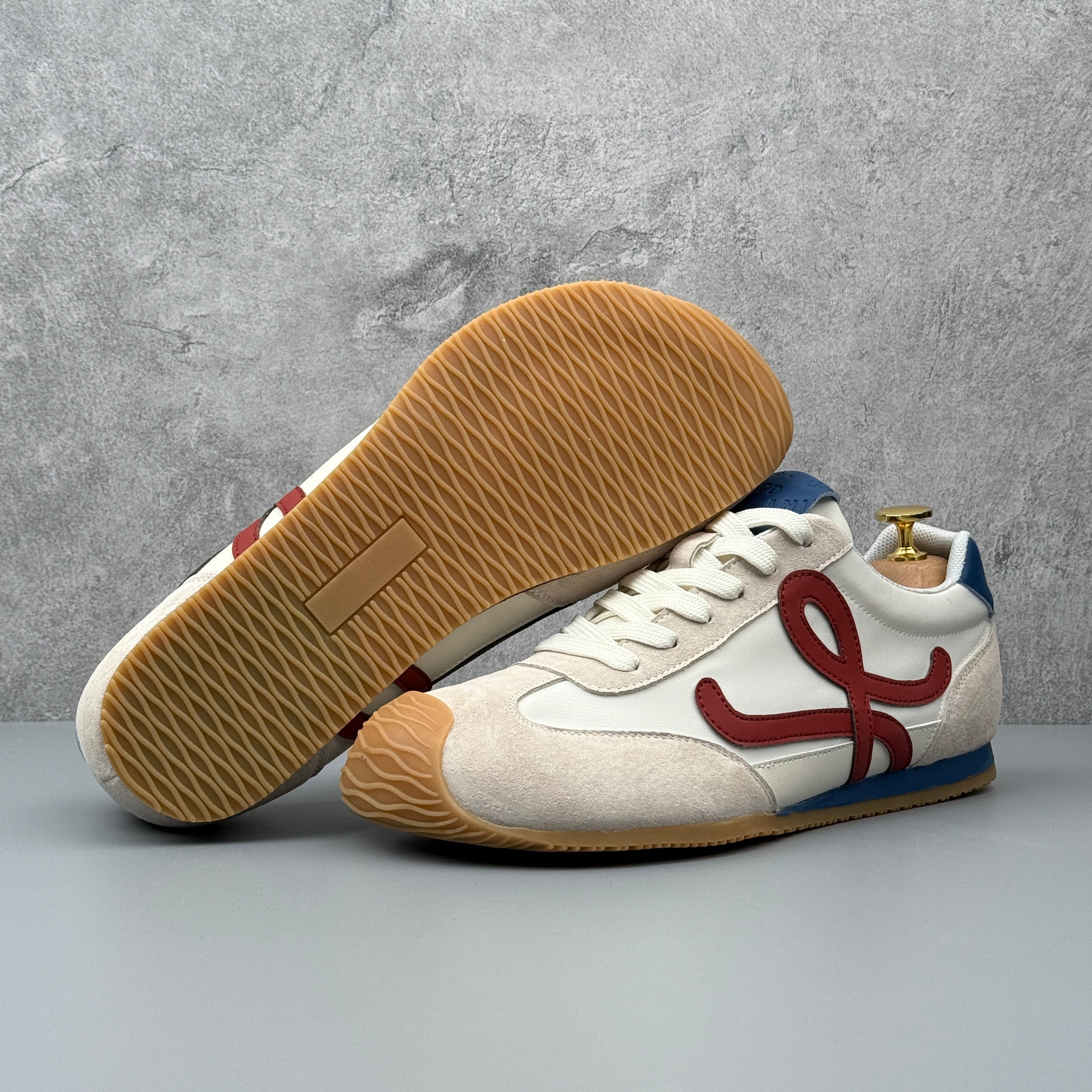 Hybriss LightCore Blue Red– Leichte Stoff‑Sneaker