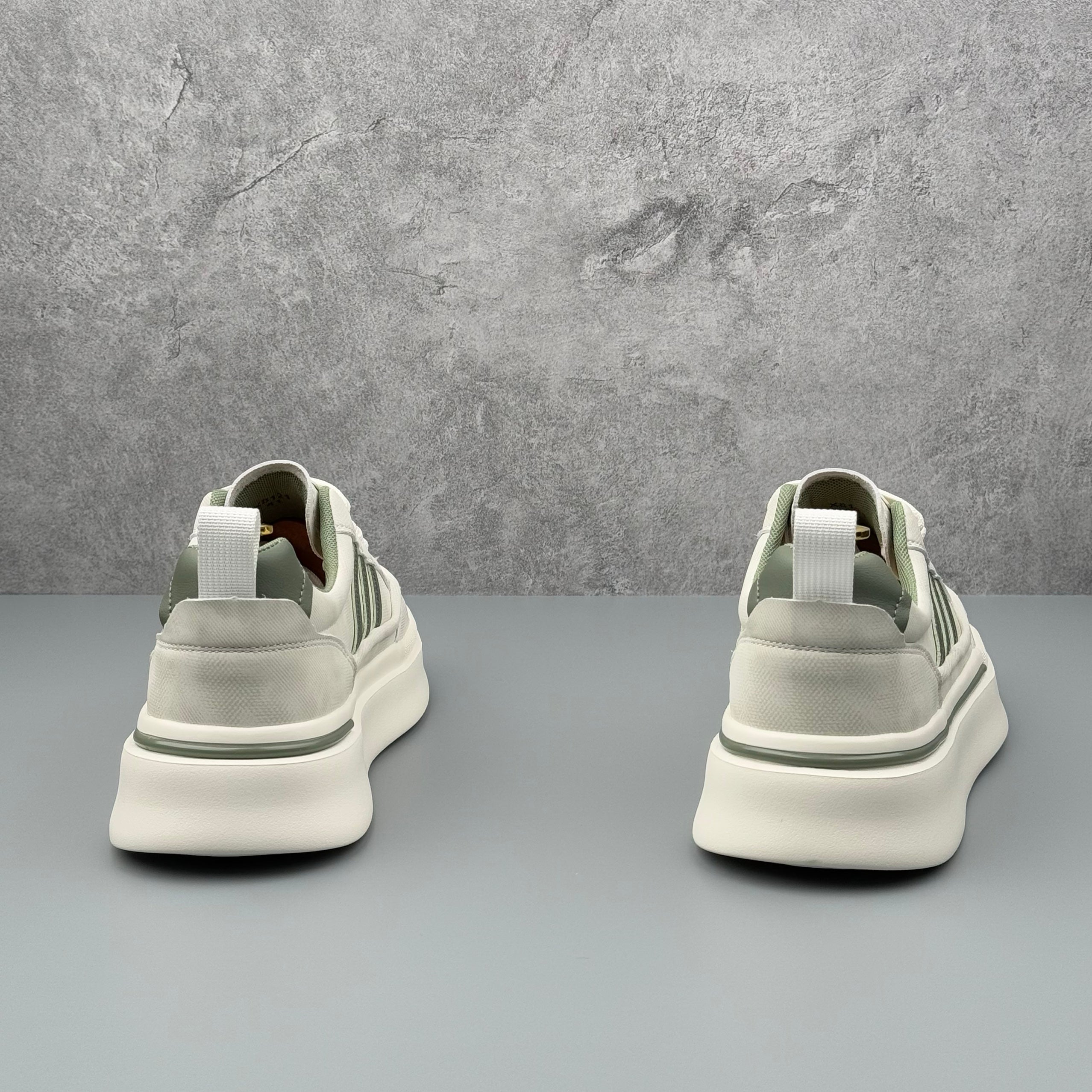 Hybriss BeigeCore Gray– Stoff & PU Sneakers