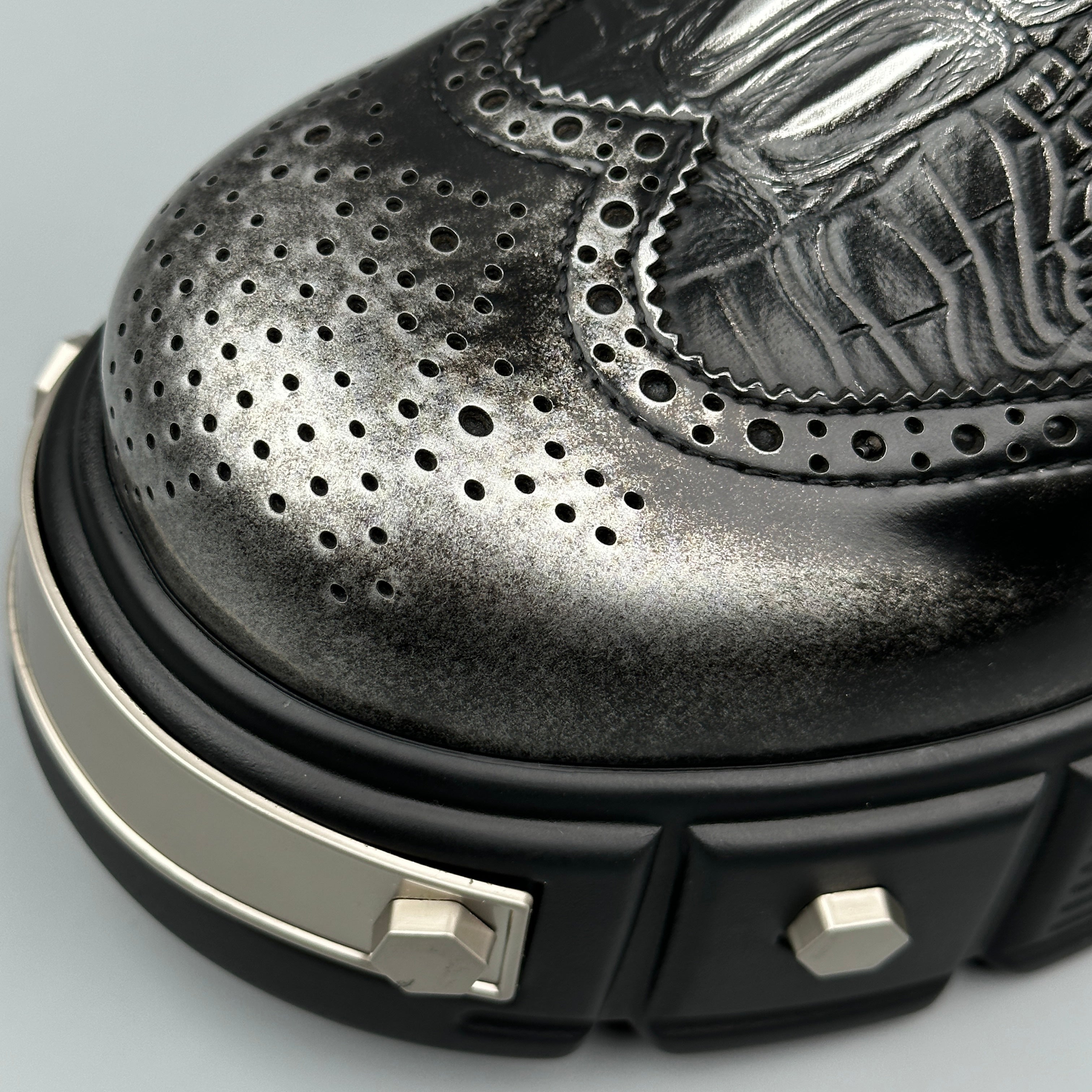 Hybriss Crestmore Bronze Silver– British Casual Leather Shoes