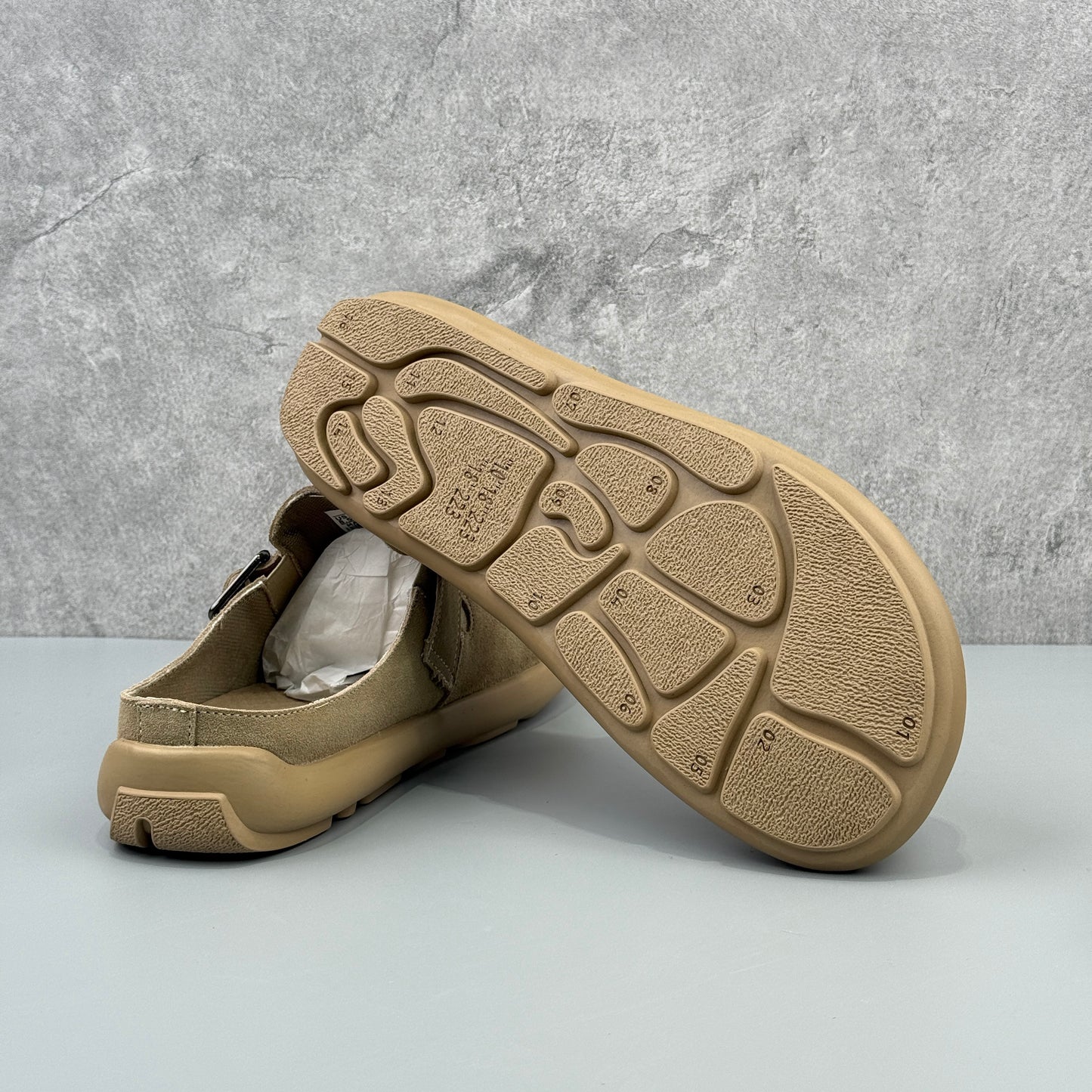 Hybriss Low-Profile Pastel Suede Slip-On Mule