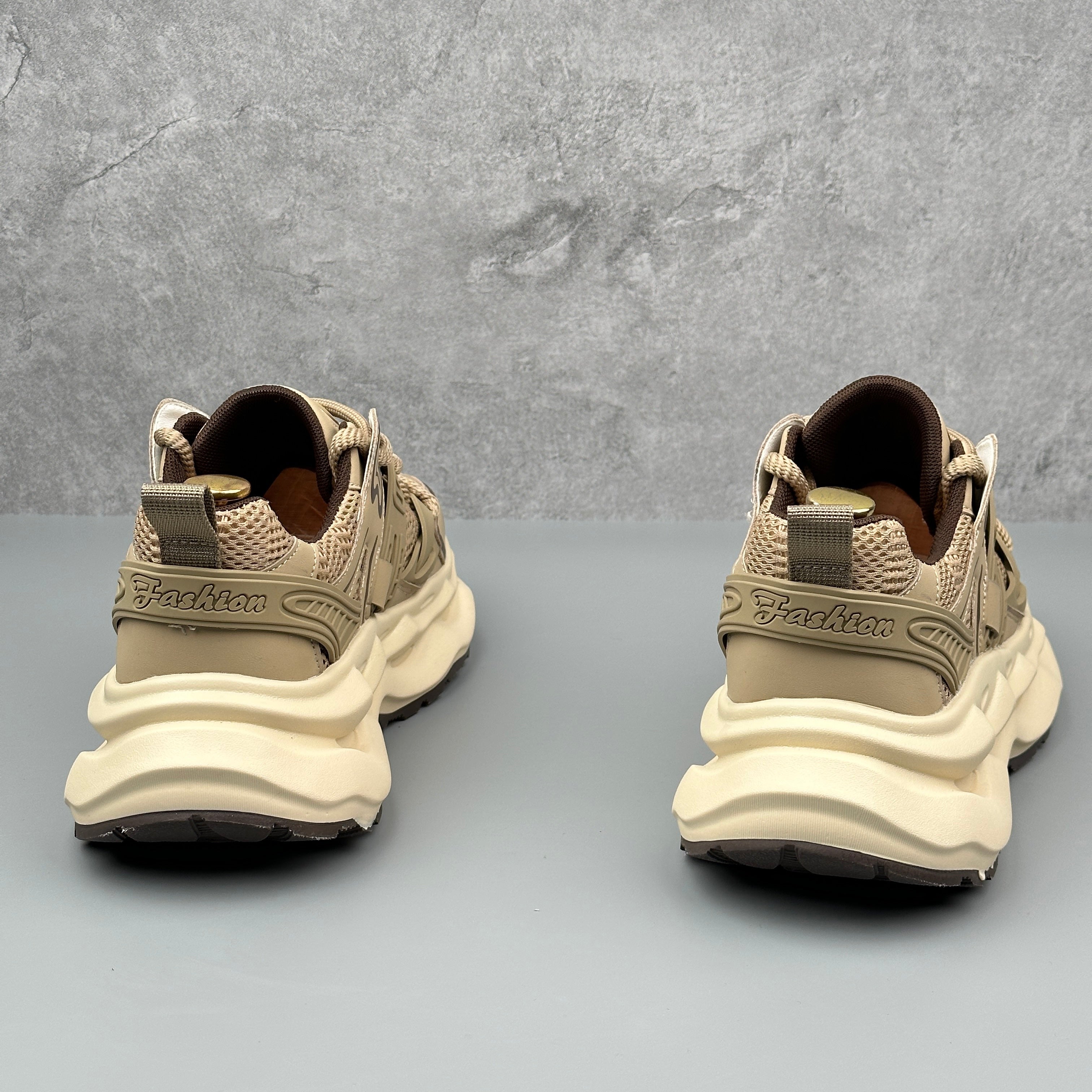 Hybriss Cabuncci WeaveCore Khaki– Youth Retro Dad Shoes