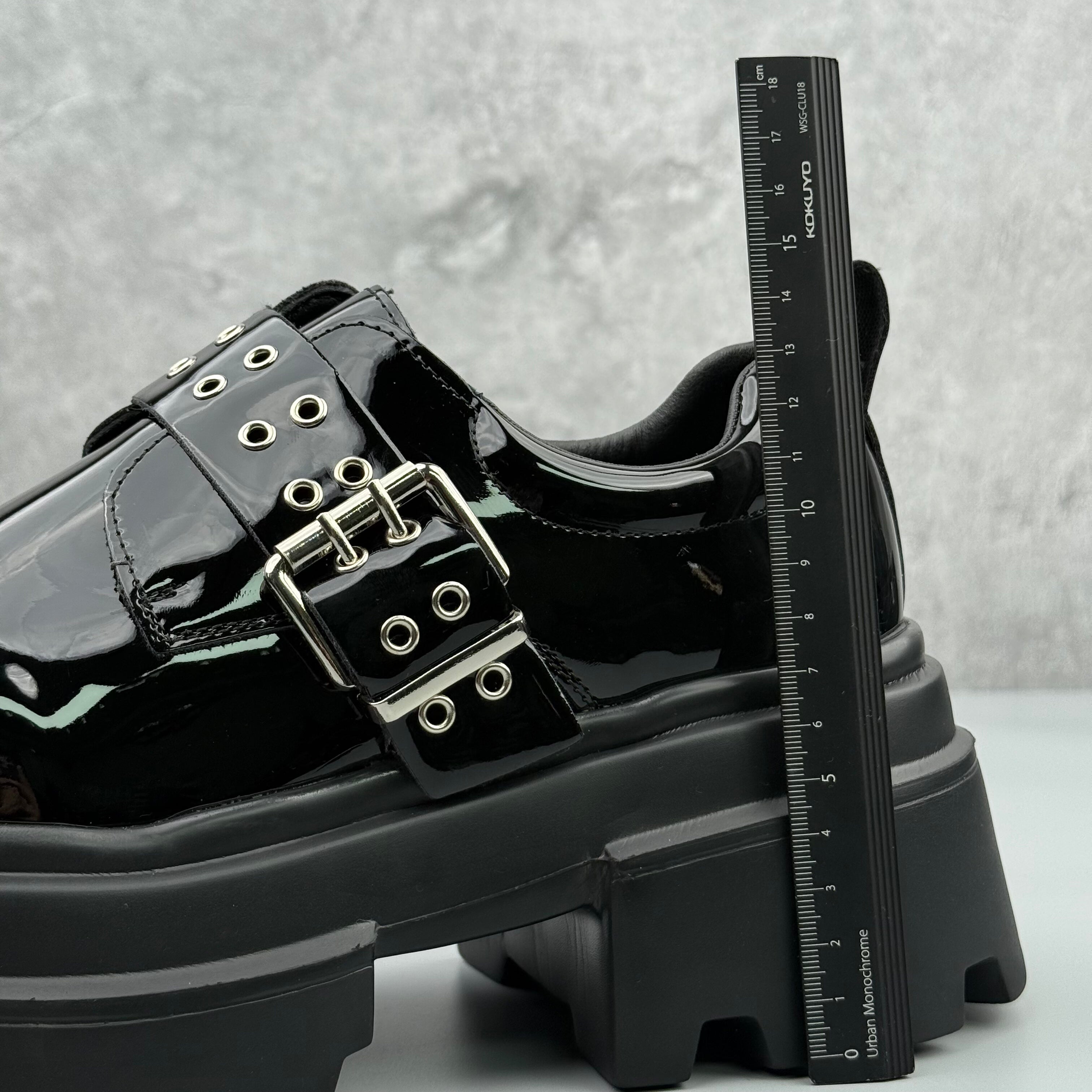 Hybriss DailyGloss Black– Casual Leather Shoes