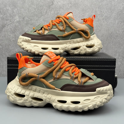 Hybriss Rope-Harness 3D Hollow Chunky Platform Sneaker