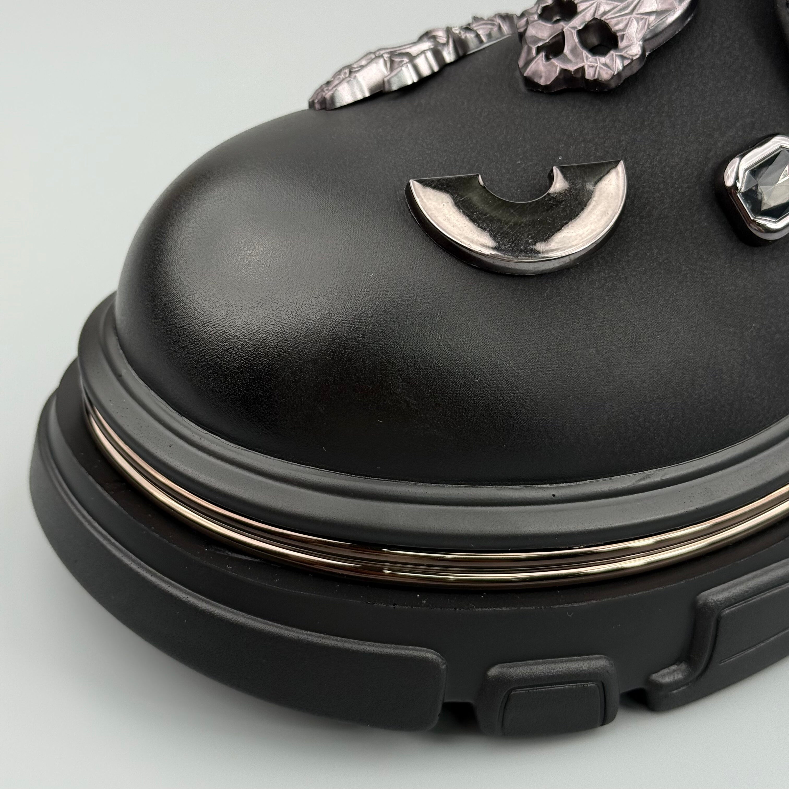 Hybriss Aegis Black– Youth Casual Leather Shoes