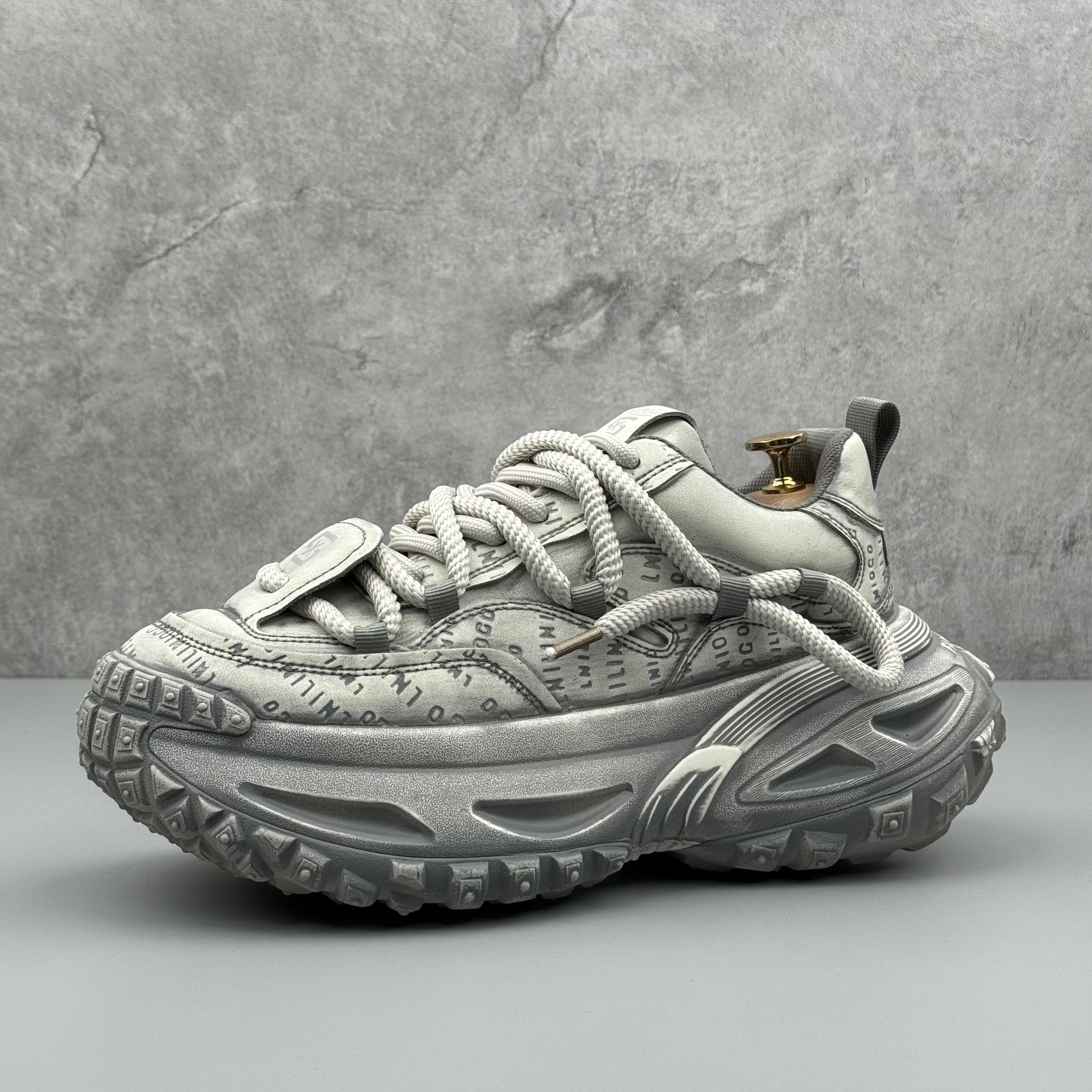 Hybriss CrossRetro White Gray– Retro Dad Shoes