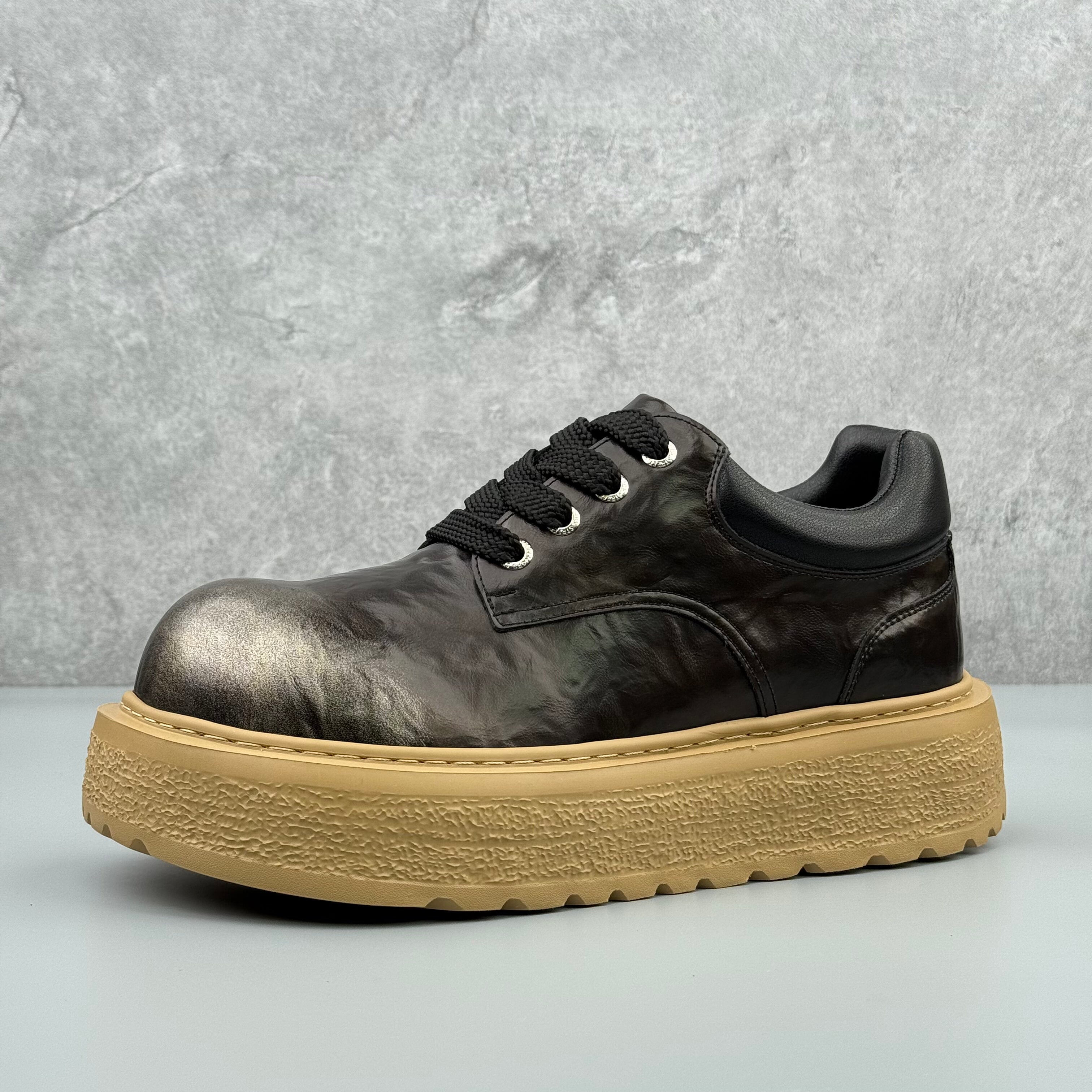 Hybriss MicroMartin Black– Short‑Tube Microfiber Leather Martin Boots