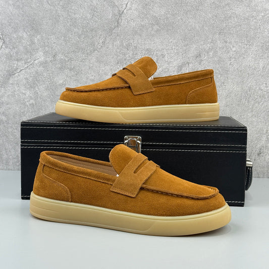 Hybriss Gum-Sole Suede Platform Slip-On Mule