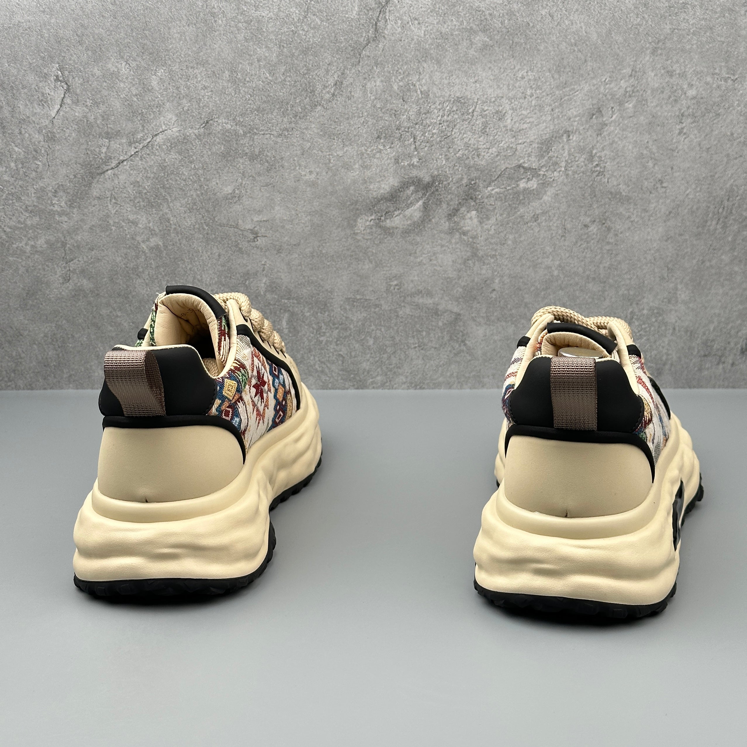 Hybriss VintageStitch – PU & Mikrofaserleder Sneakers