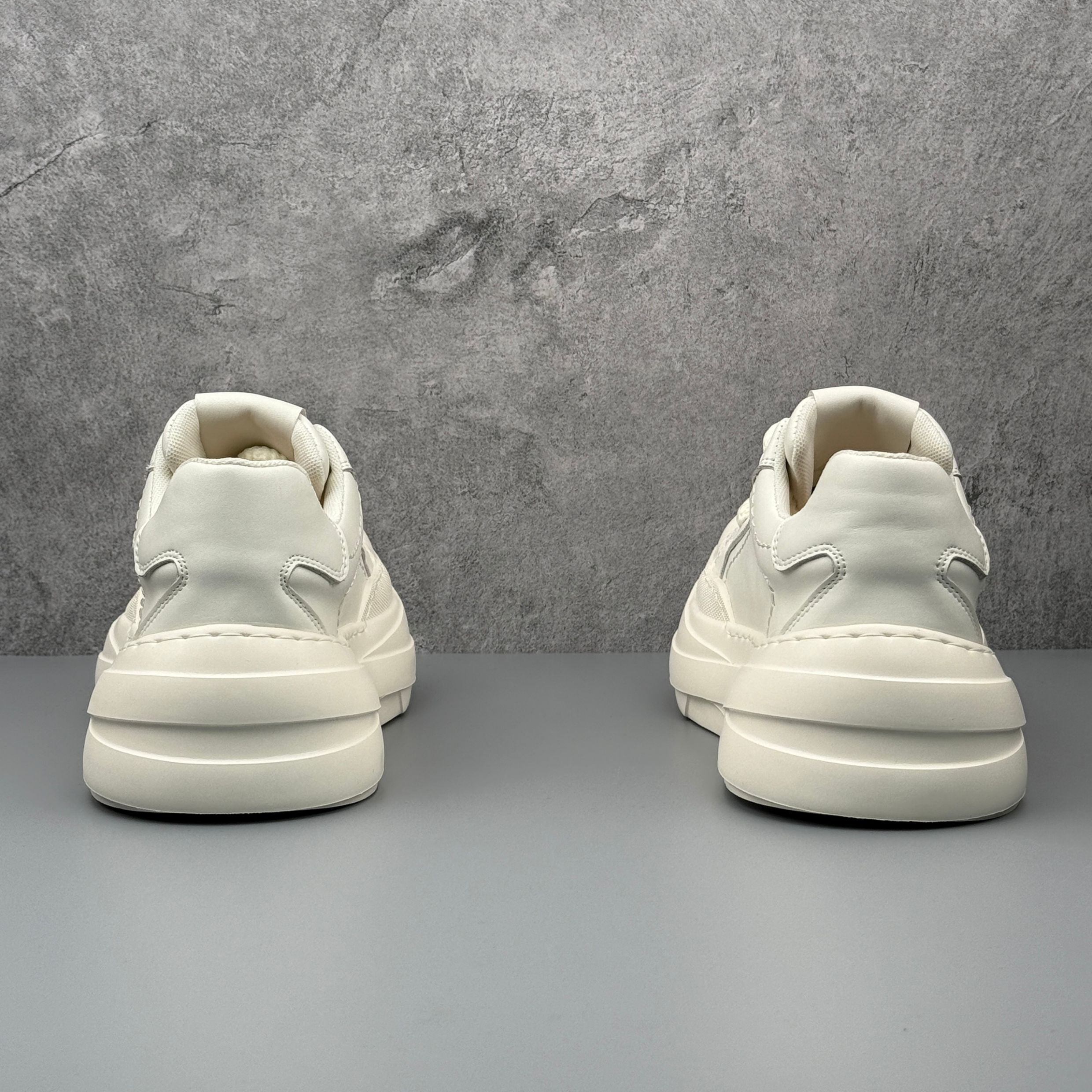 Hybriss StitchCore White– PU & Mikrofaserleder Sommer-Sneakers