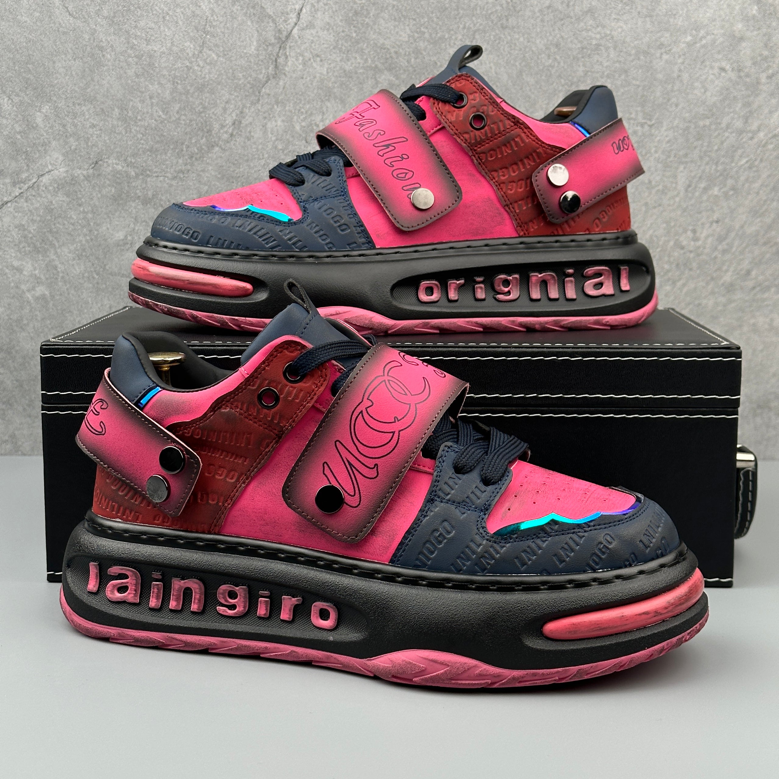 Hybriss CarveCore – Mikrofaserleder Sneakers