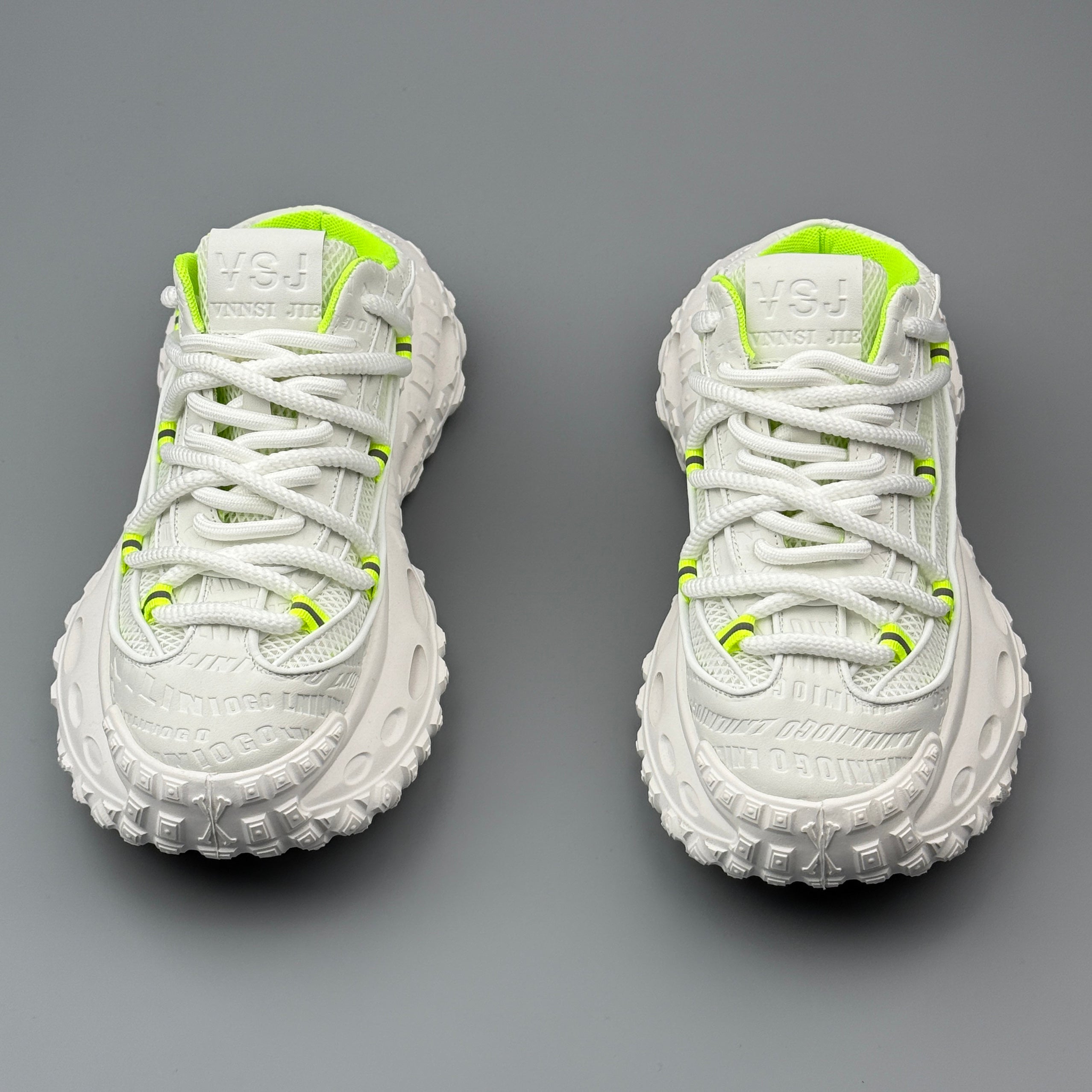 Hybriss SummerPlain White– PU & Mischmaterial Casual Shoes