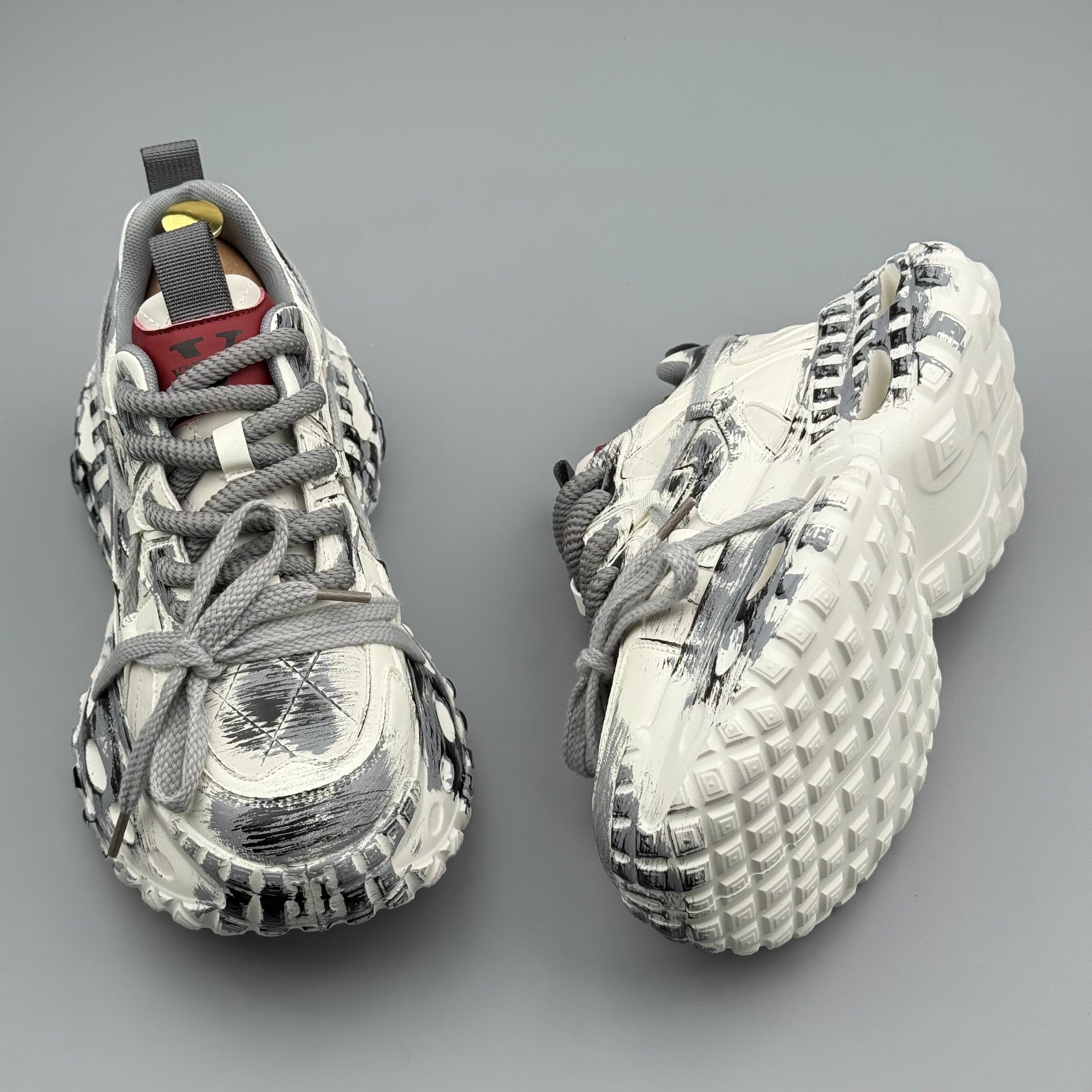 Hybriss DailyRise White Gray– Dad Shoes