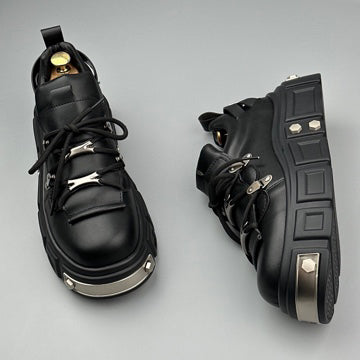 Hybriss Vnnsijie Rebellion Black– Punk Casual Shoes