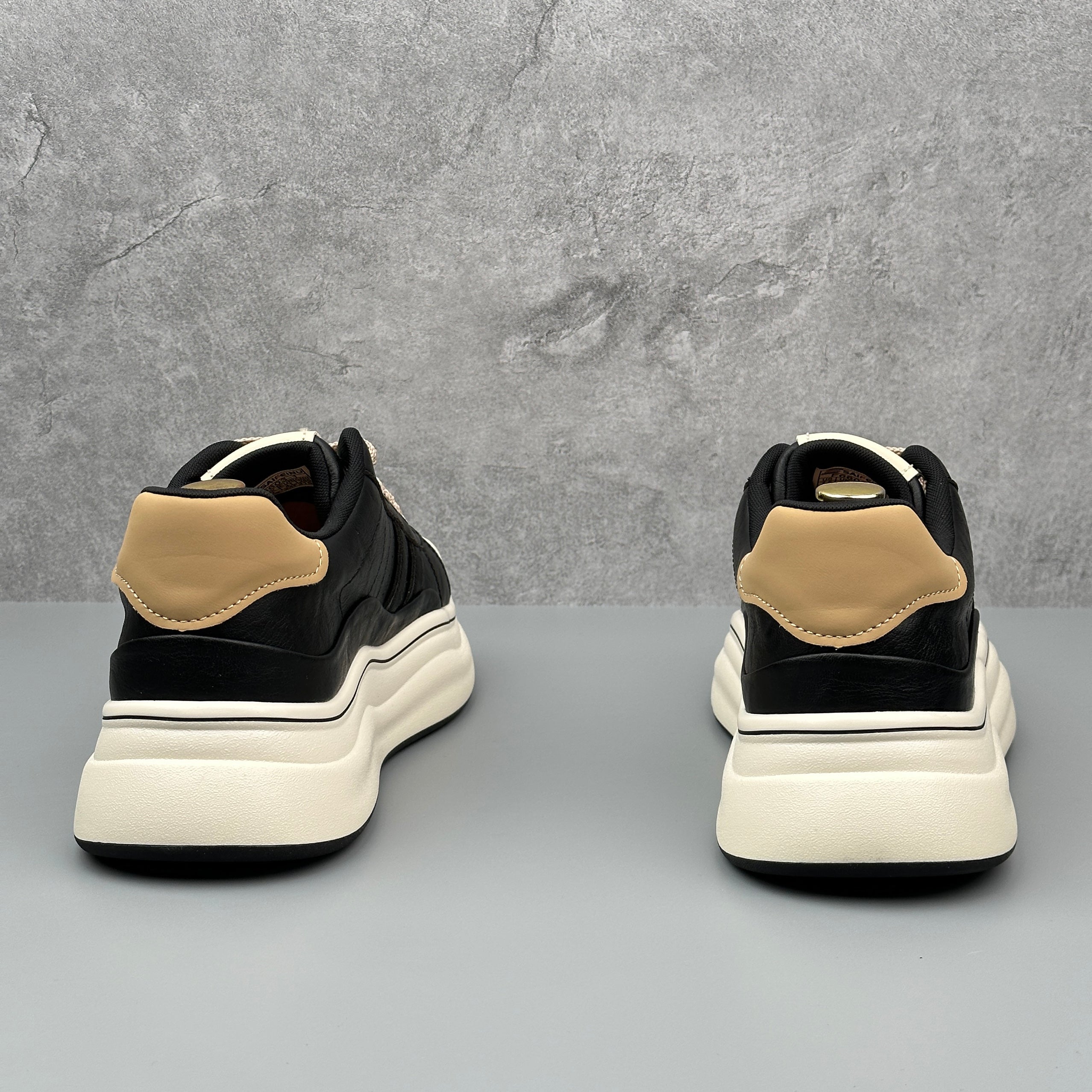 Hybriss SpliceKorea Black– Mikrofaserleder White Shoes