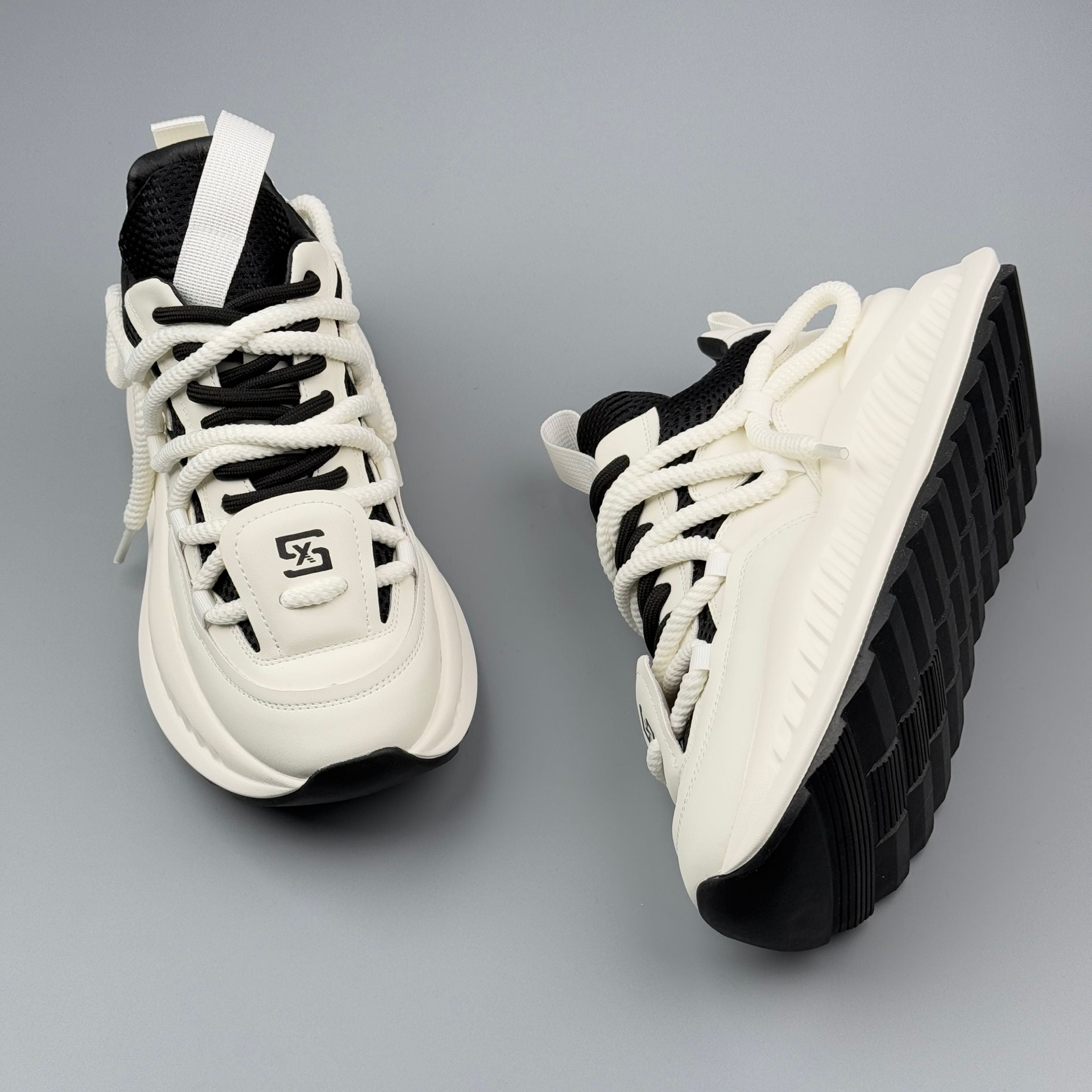 Hybriss UCOC WeaveStep Black White– Men’s Casual Sports Shoes