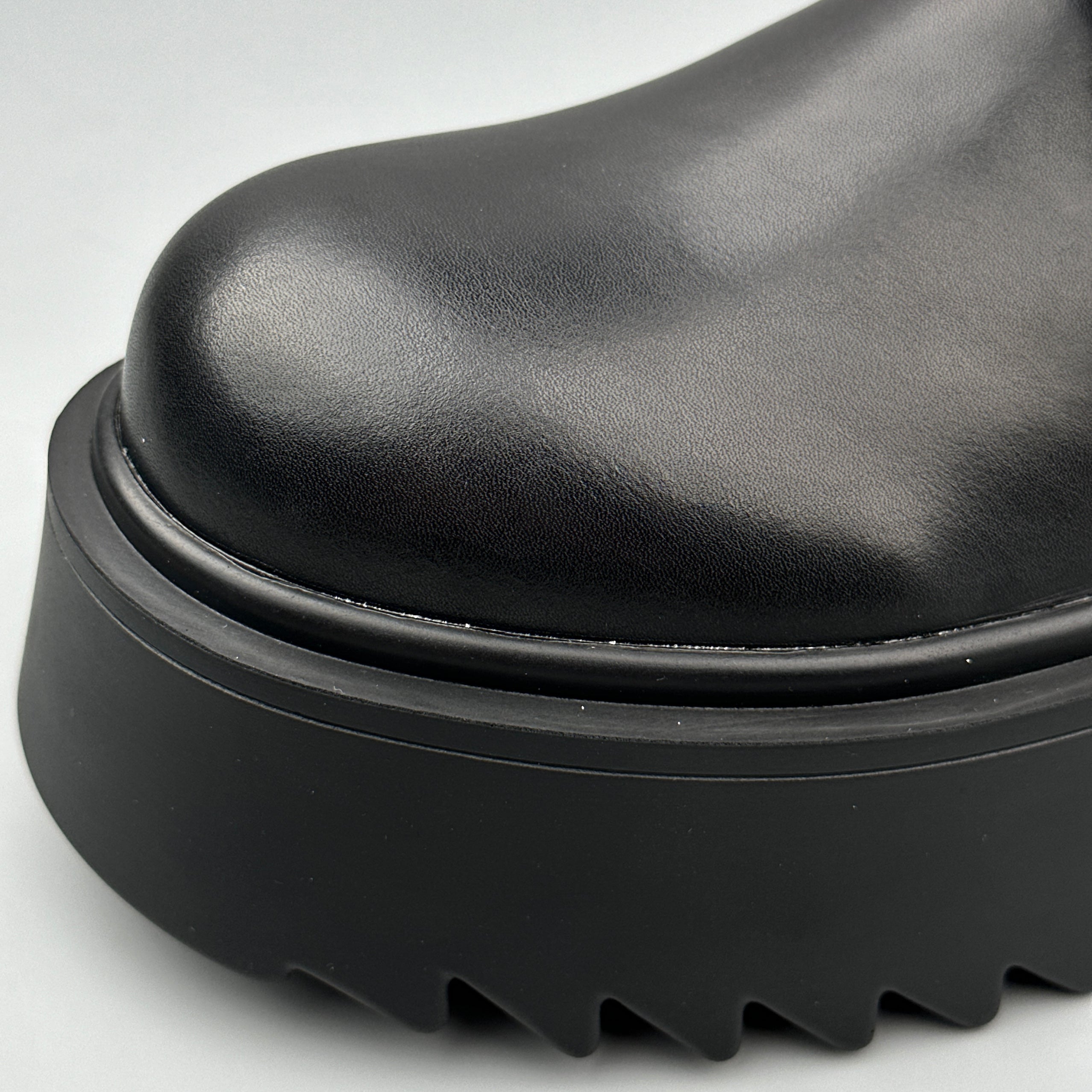 Hybriss BritRise Black– British Casual Leather Shoes