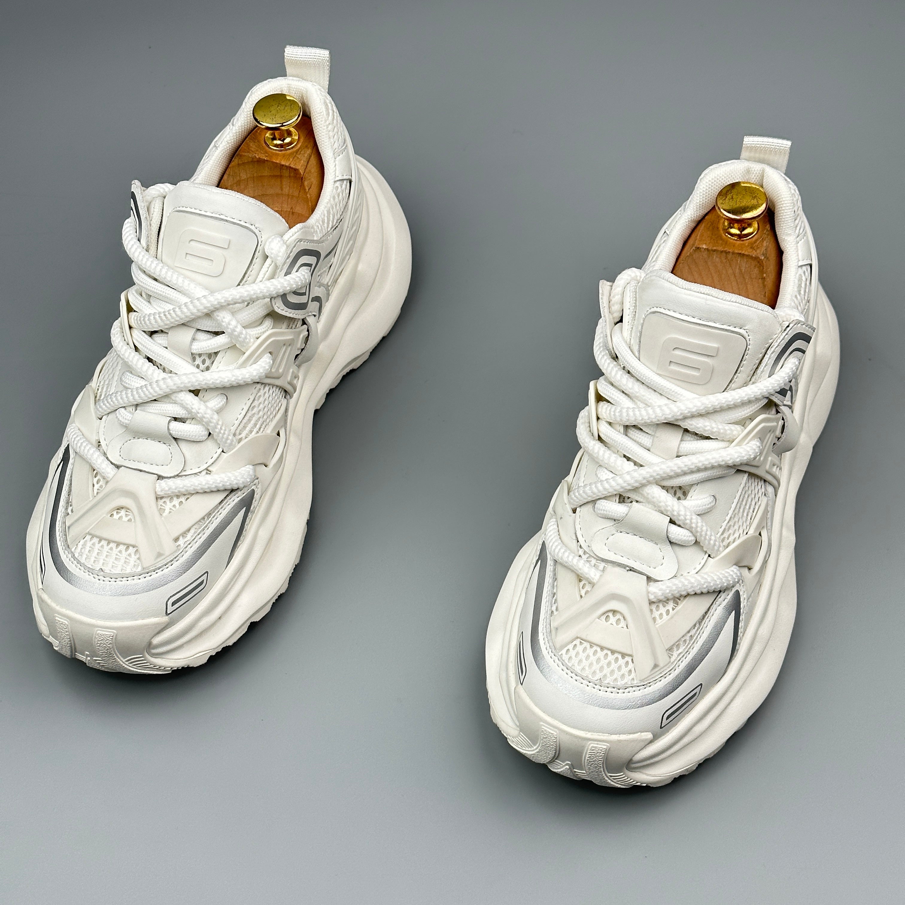 Hybriss Cabuncci WeaveCore Off-White– Youth Retro Dad Shoes