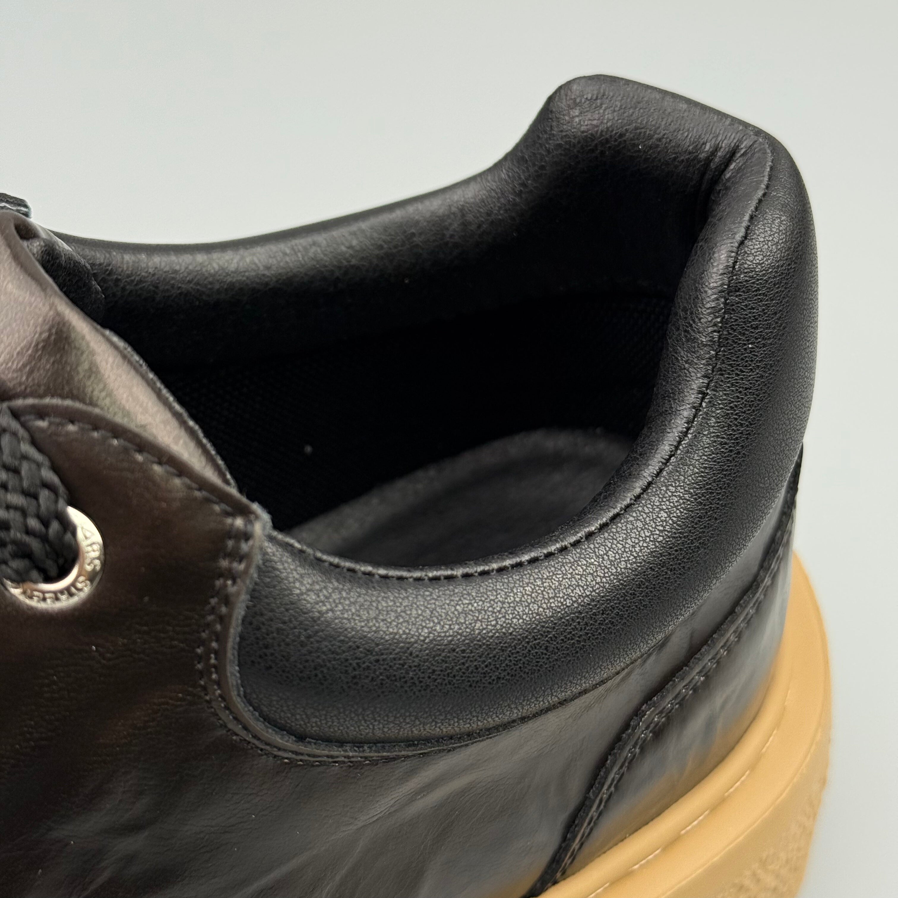 Hybriss MicroMartin Black– Short‑Tube Microfiber Leather Martin Boots