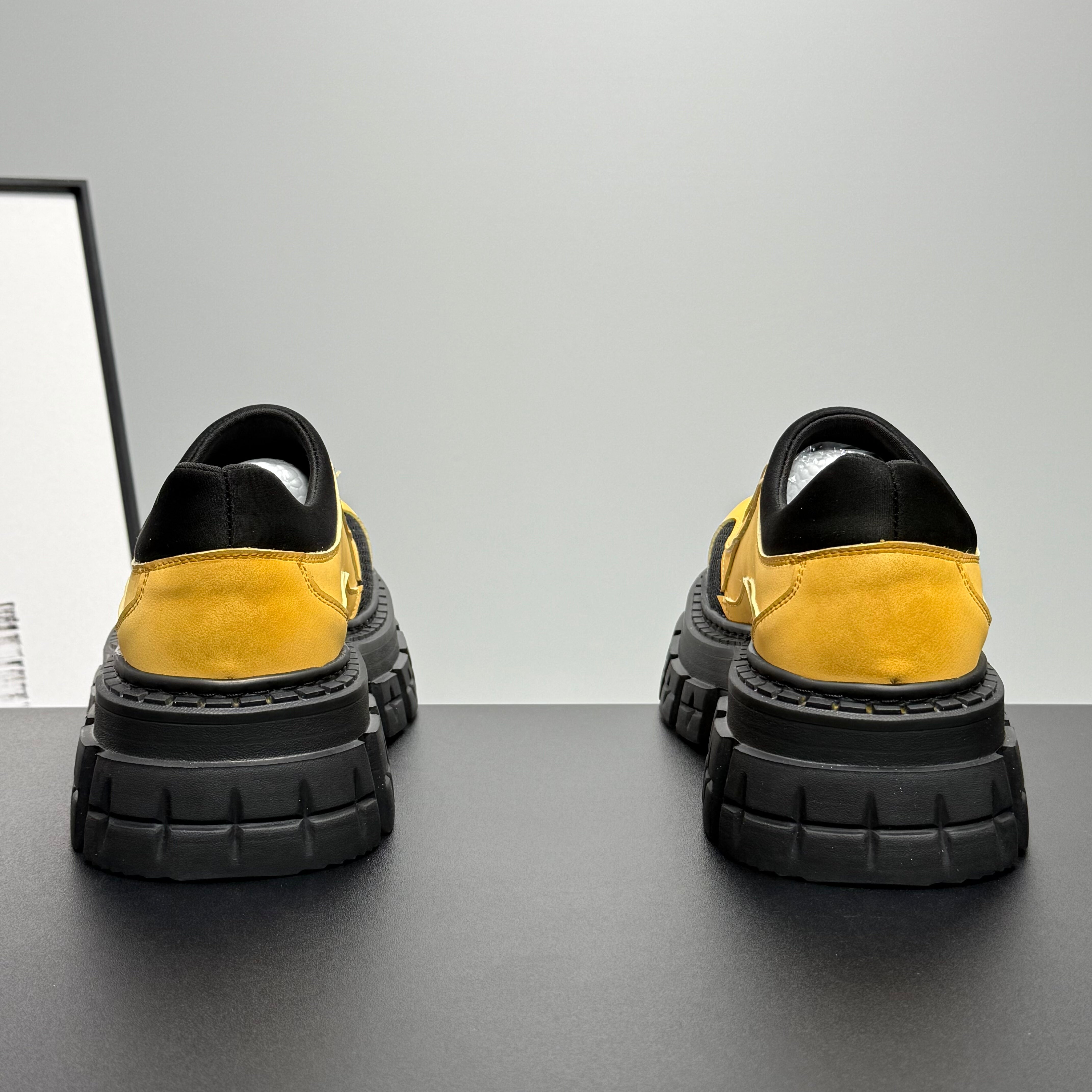 Hybriss Vertex Yellow – Youth Casual Leather Shoes