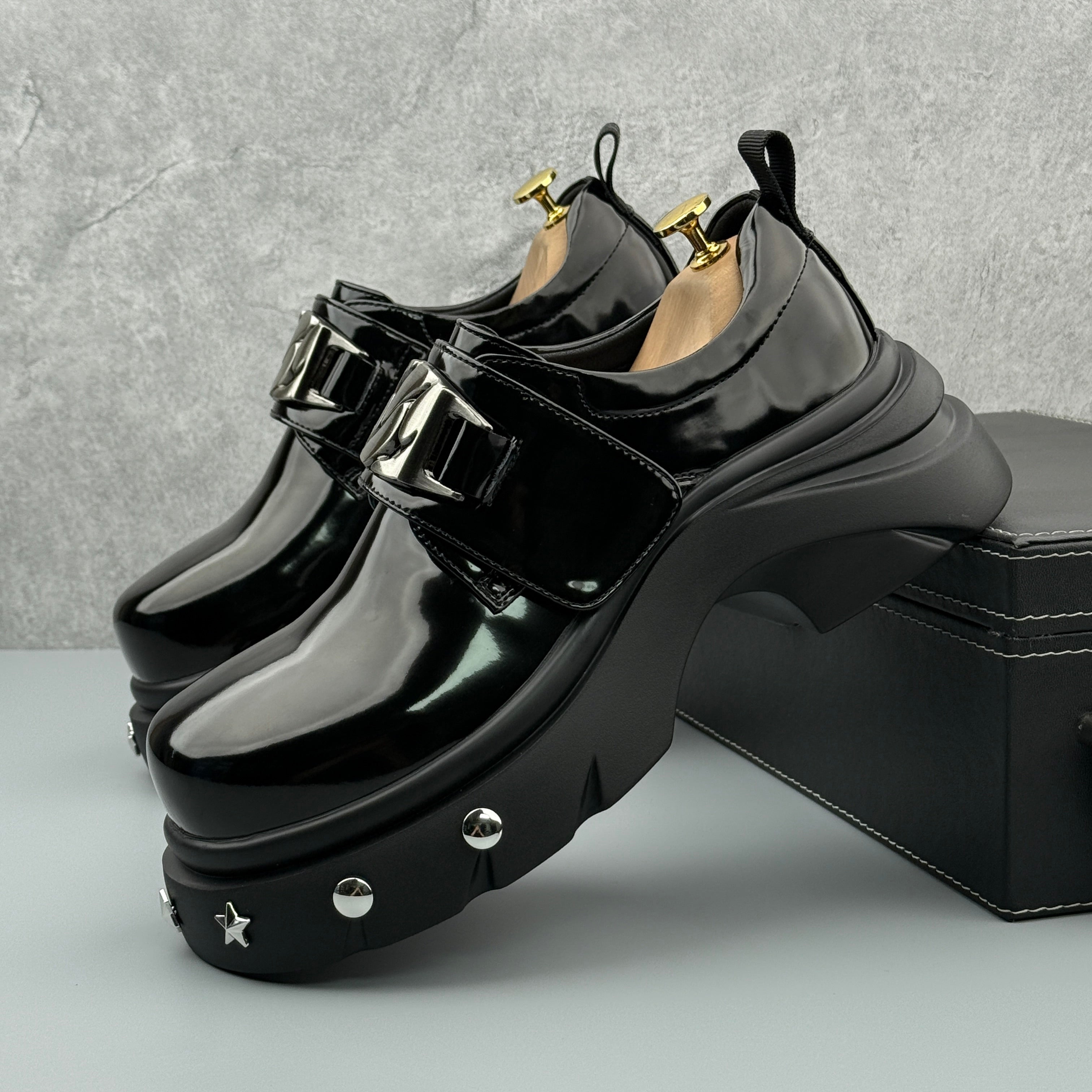 Hybriss Ironcrest Black (slip-on)– British Casual Leather Shoes