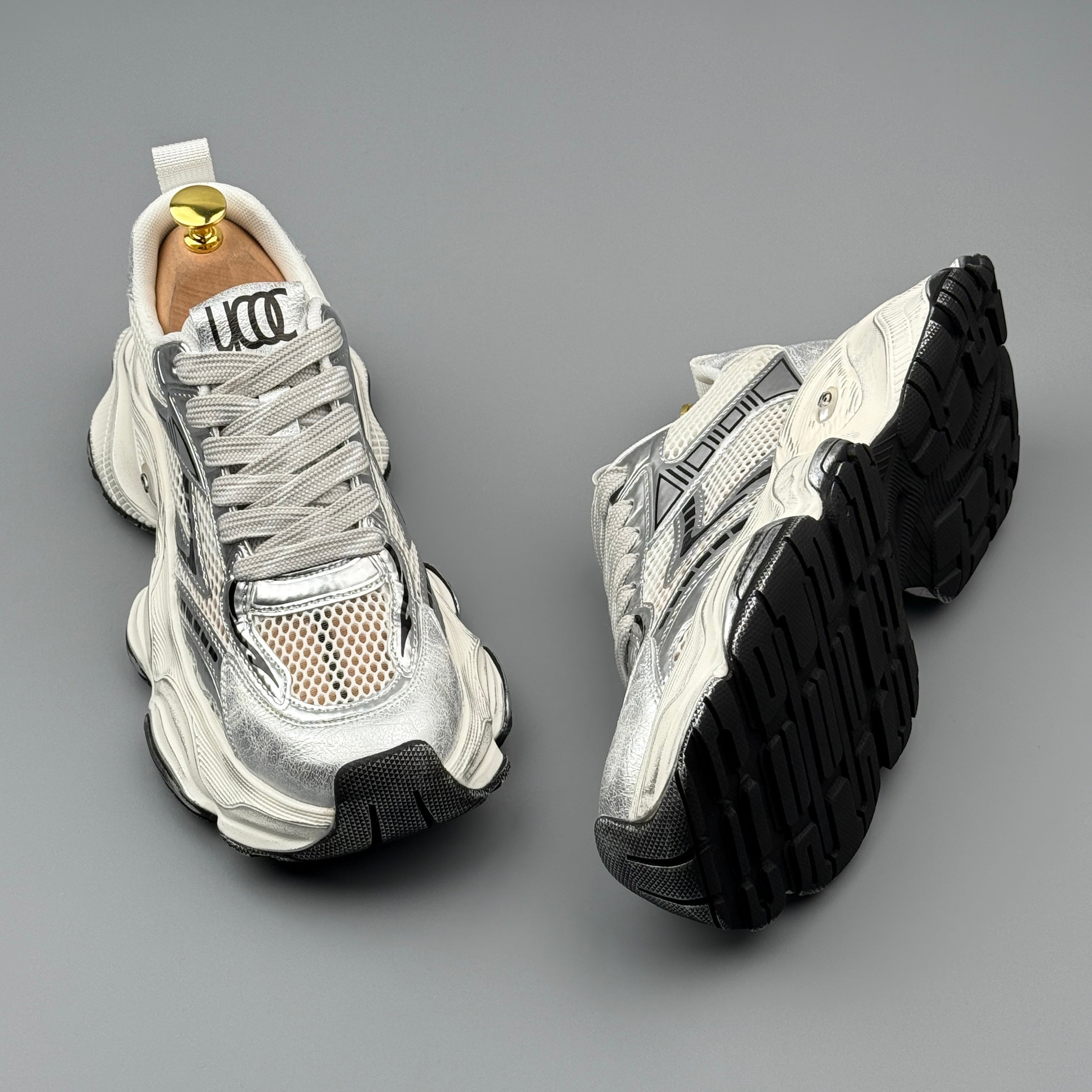 Hybriss UCOC AirFlex Silver– Youth Casual Dad Shoes