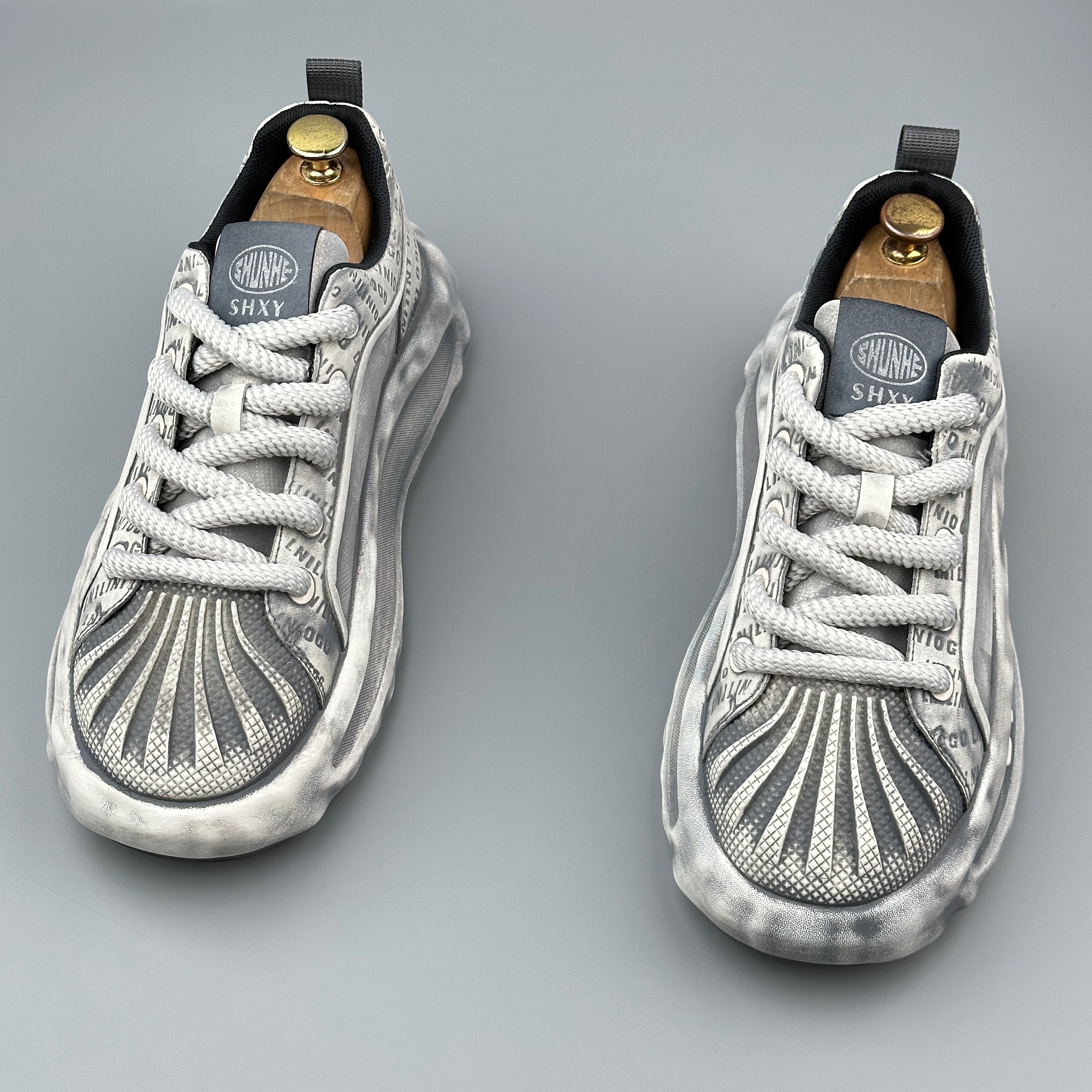 Hybriss RetroBreath Light Gray– Youth Sports Casual Shoes