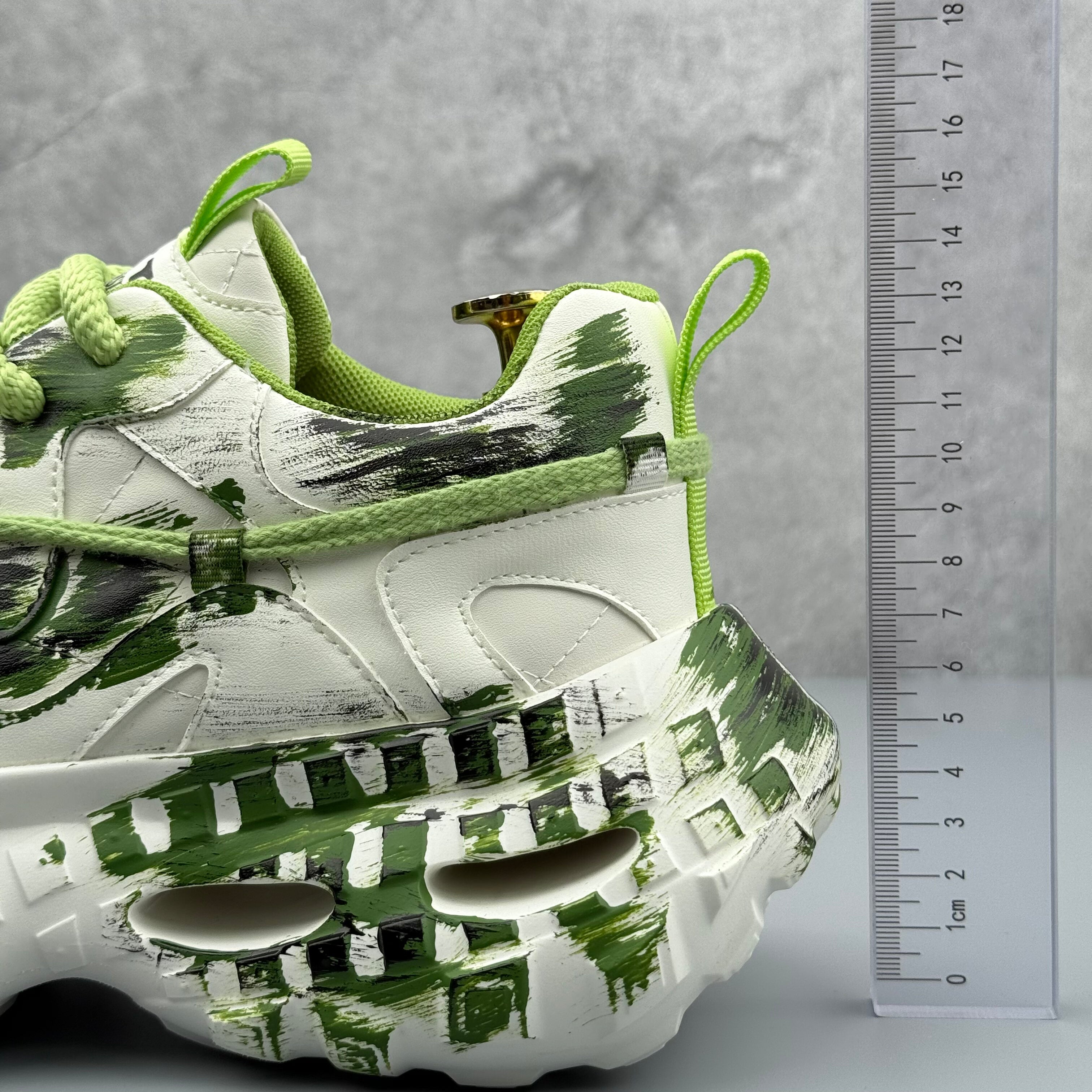 Hybriss DailyRise White Green– Dad Shoes