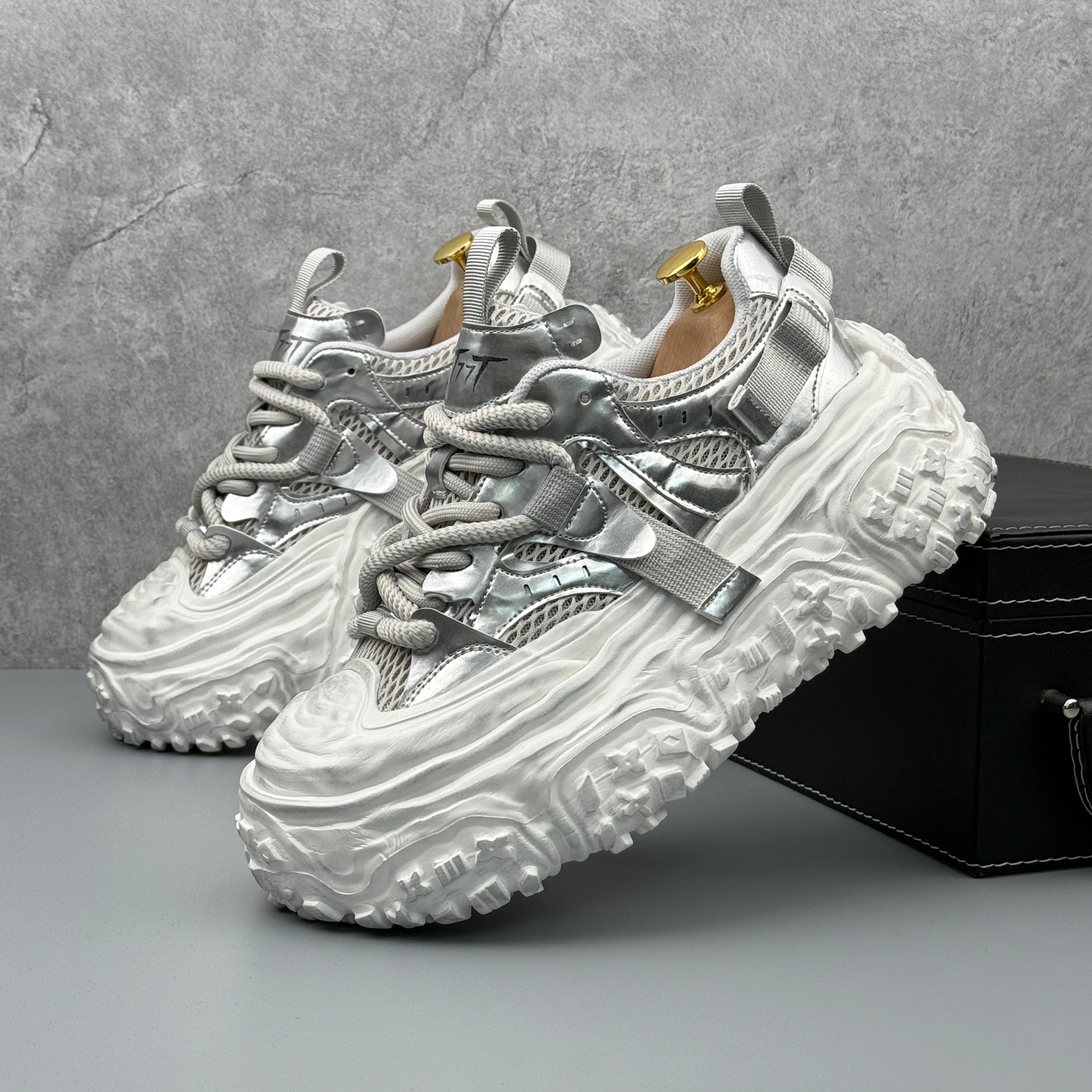 Hybriss DailyPlain Gray– Retro Dad Shoes