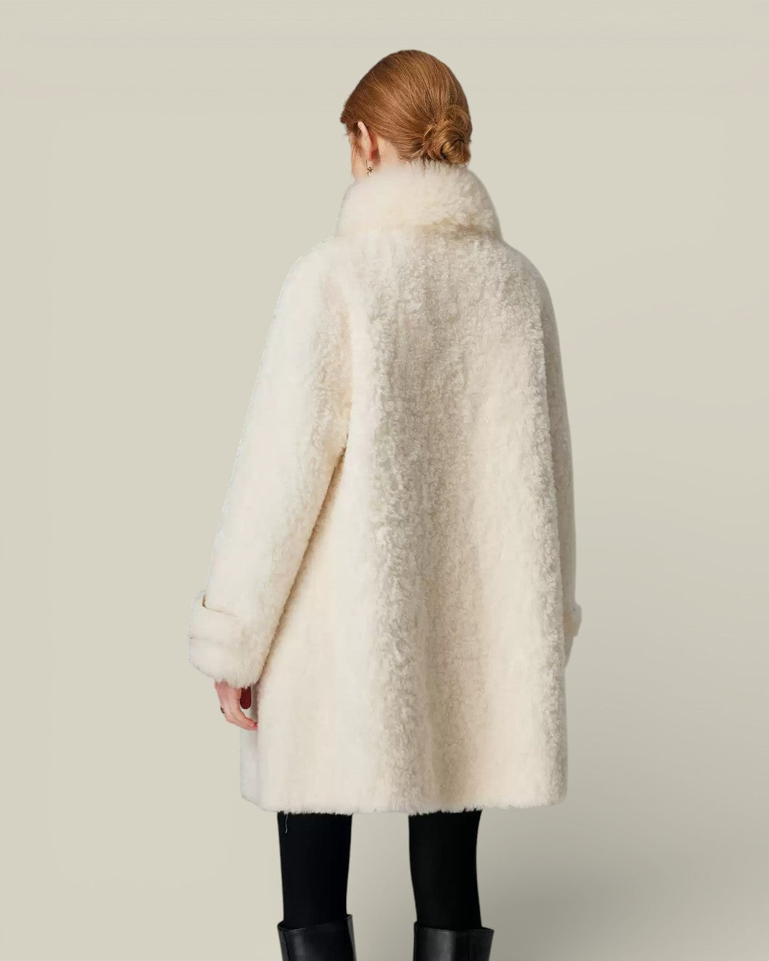 Hybriss "Lumina" Double-Breasted Wool Coat