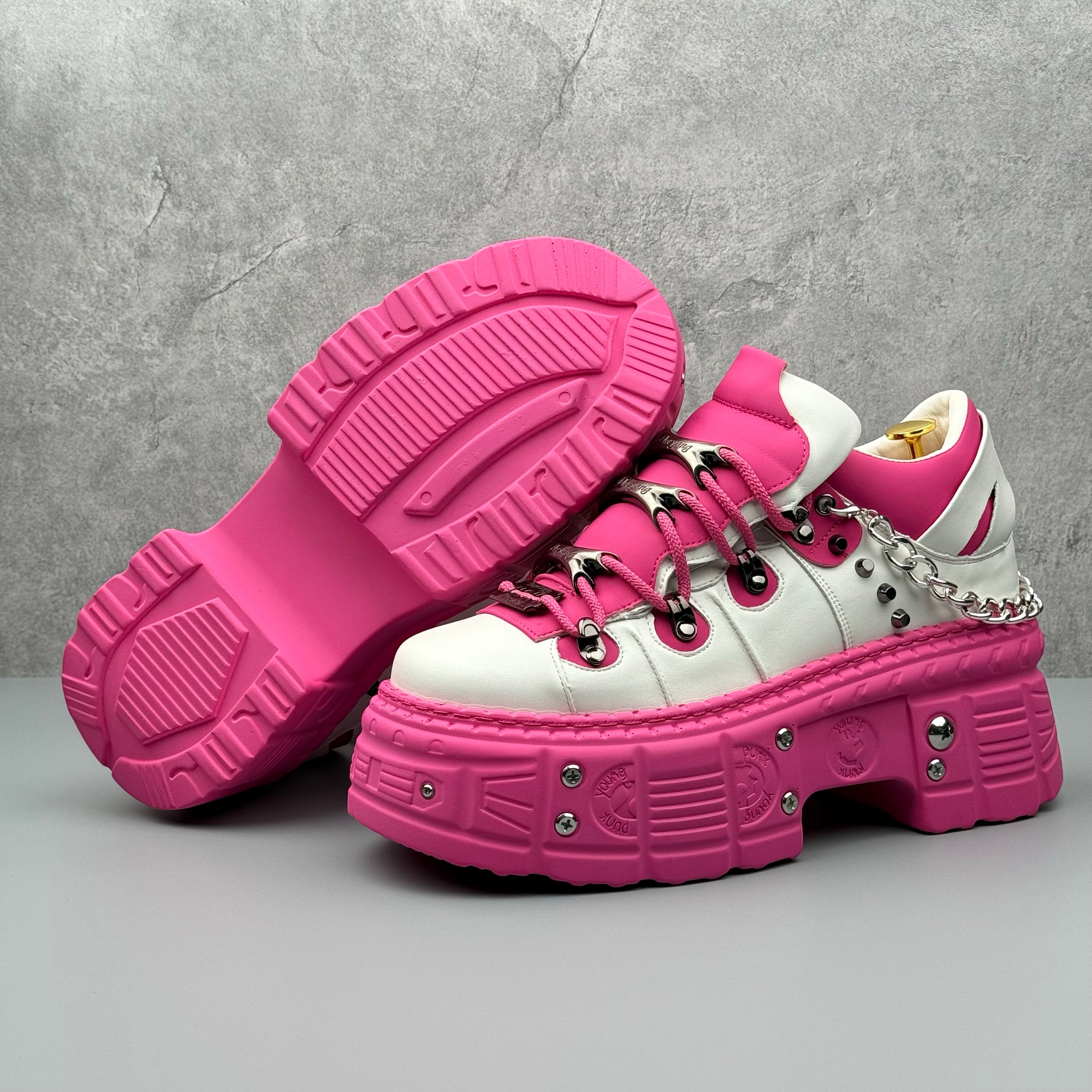 Hybriss PunkMetal Pink– Punk Dad Shoes