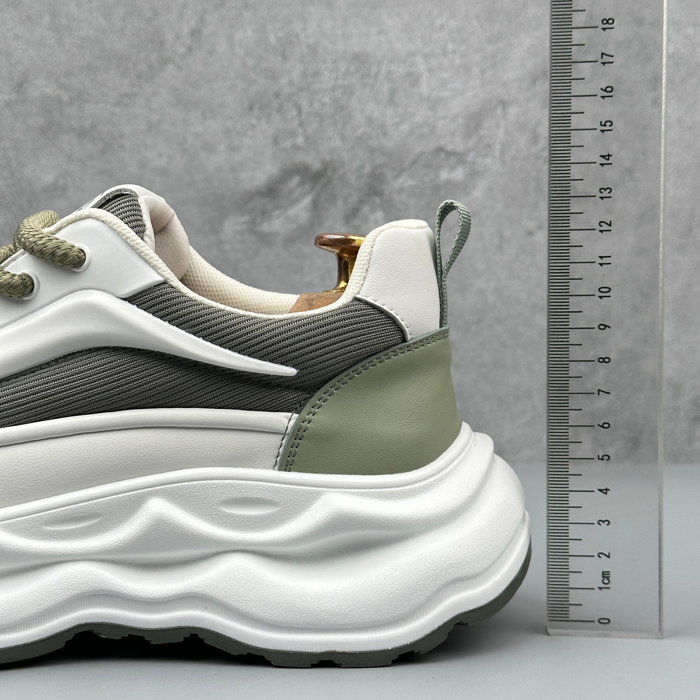 Hybriss ThreadBreath White Green– Casual Dad Shoes