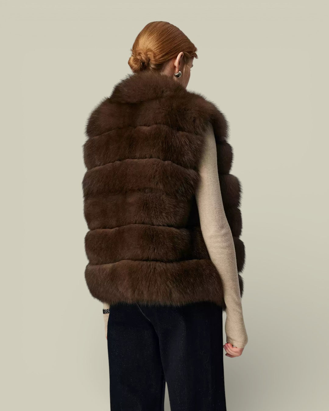 Hybriss "Gaea" Fox-Fur Statement Vest