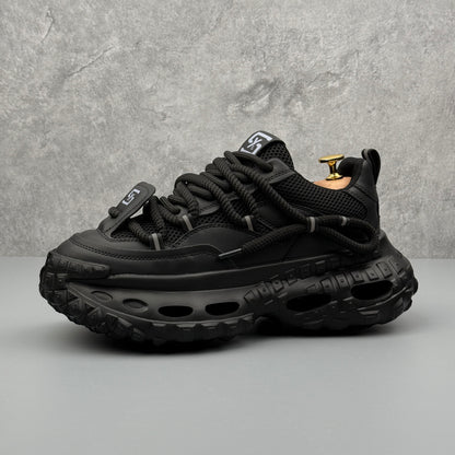 Hybriss Rope-Harness 3D Hollow Chunky Platform Sneaker