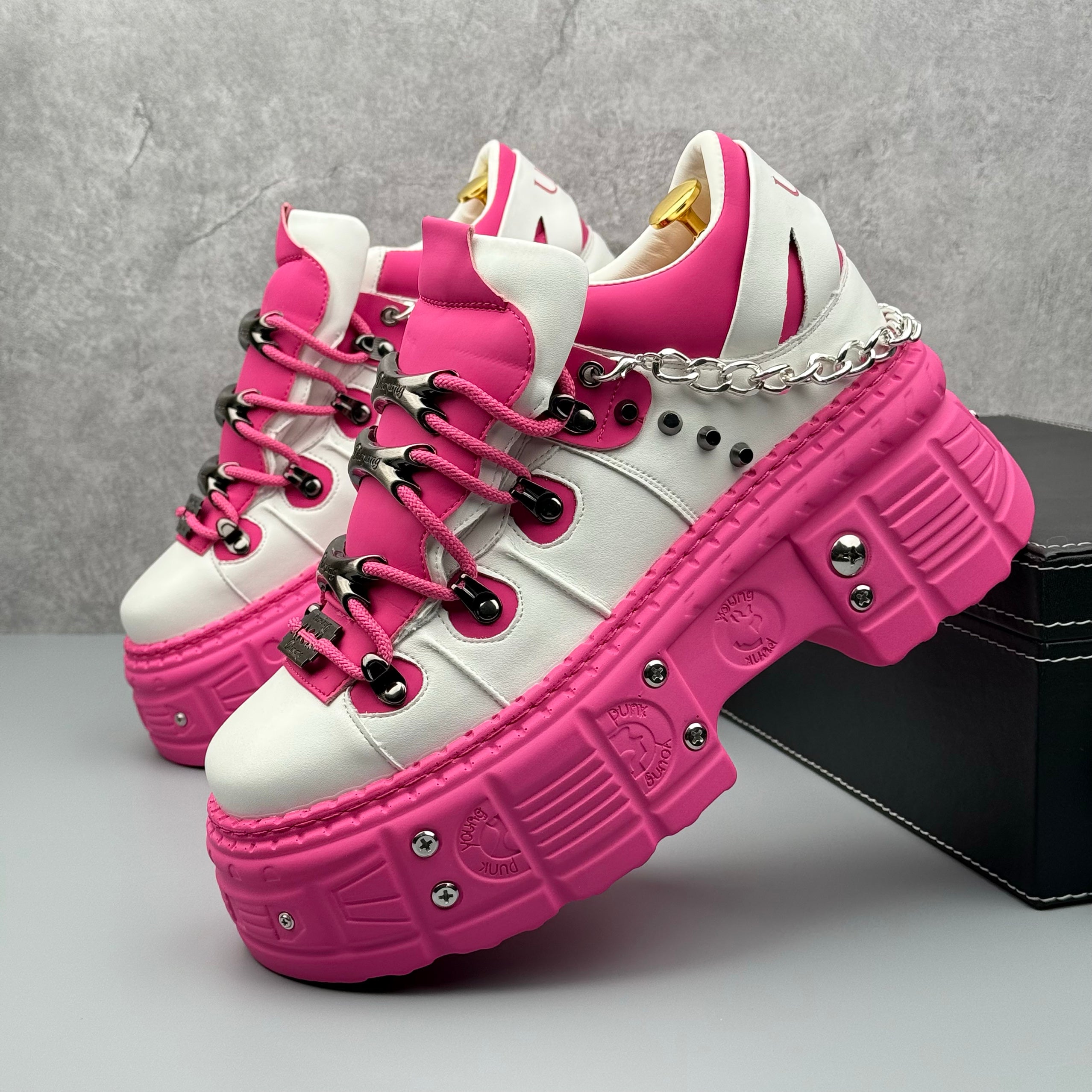 Hybriss PunkMetal Pink– Punk Dad Shoes