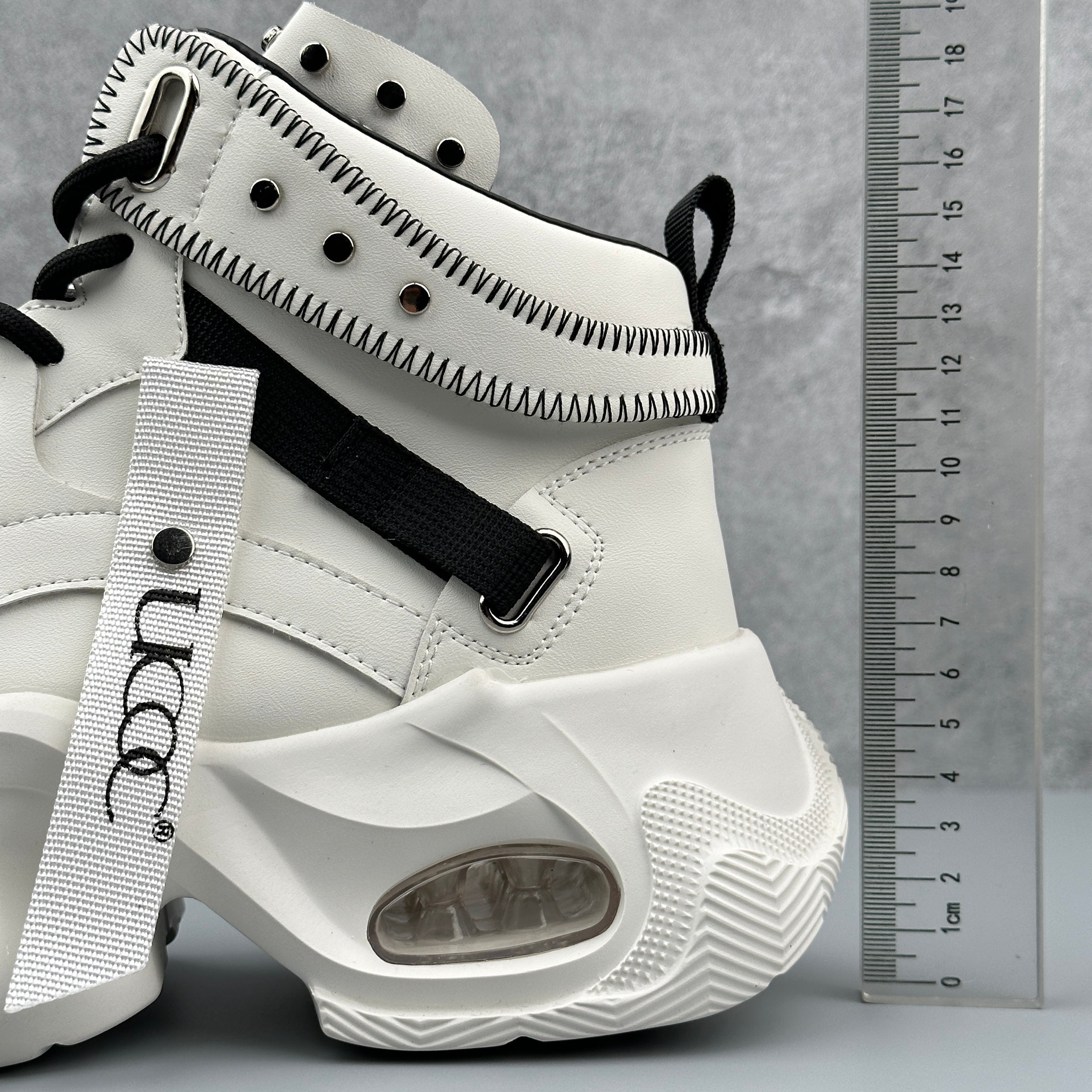 Hybriss WeaveTrend White– High-Top Work Shoes