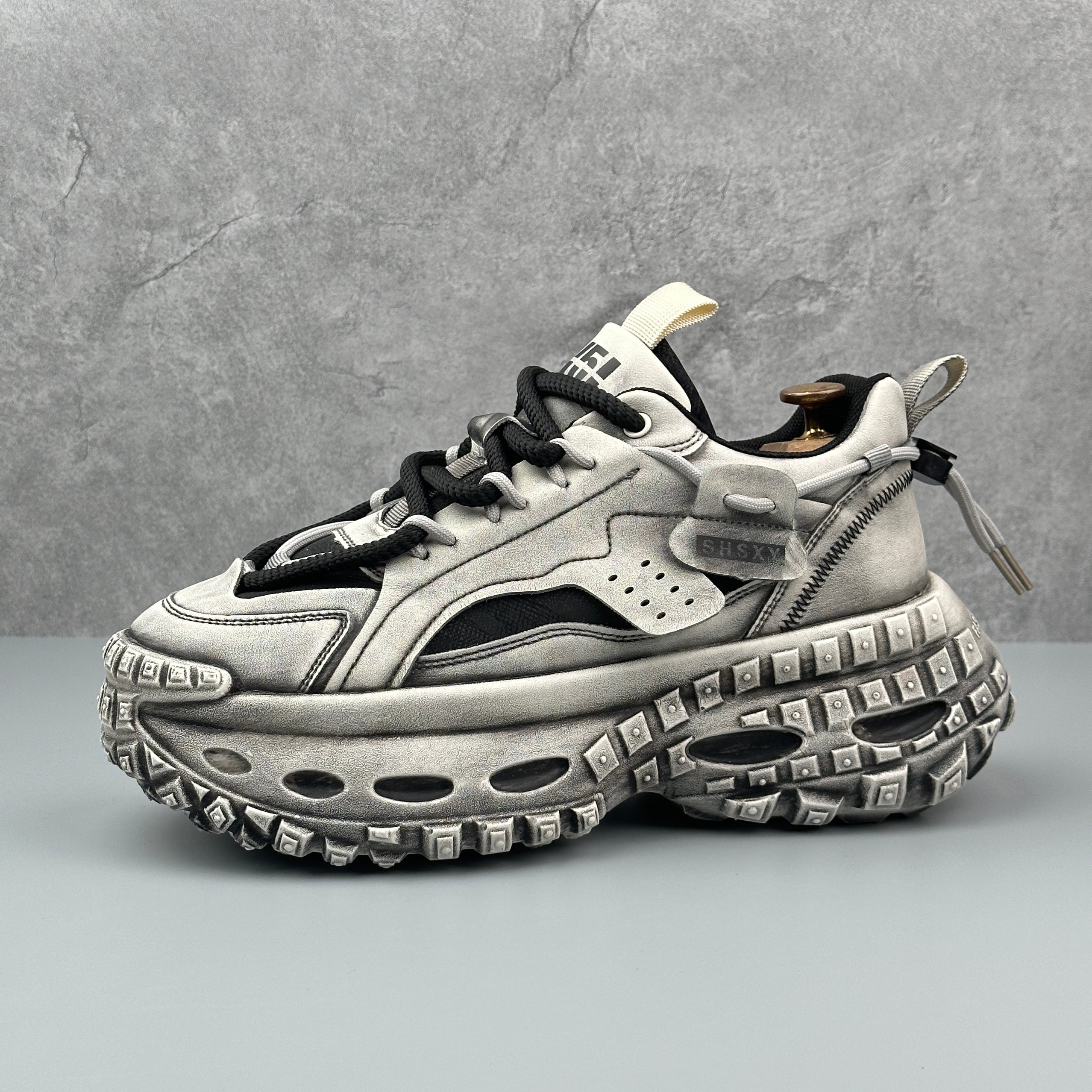 Hybriss RetroAir Black Gray– Youth Dad Shoes