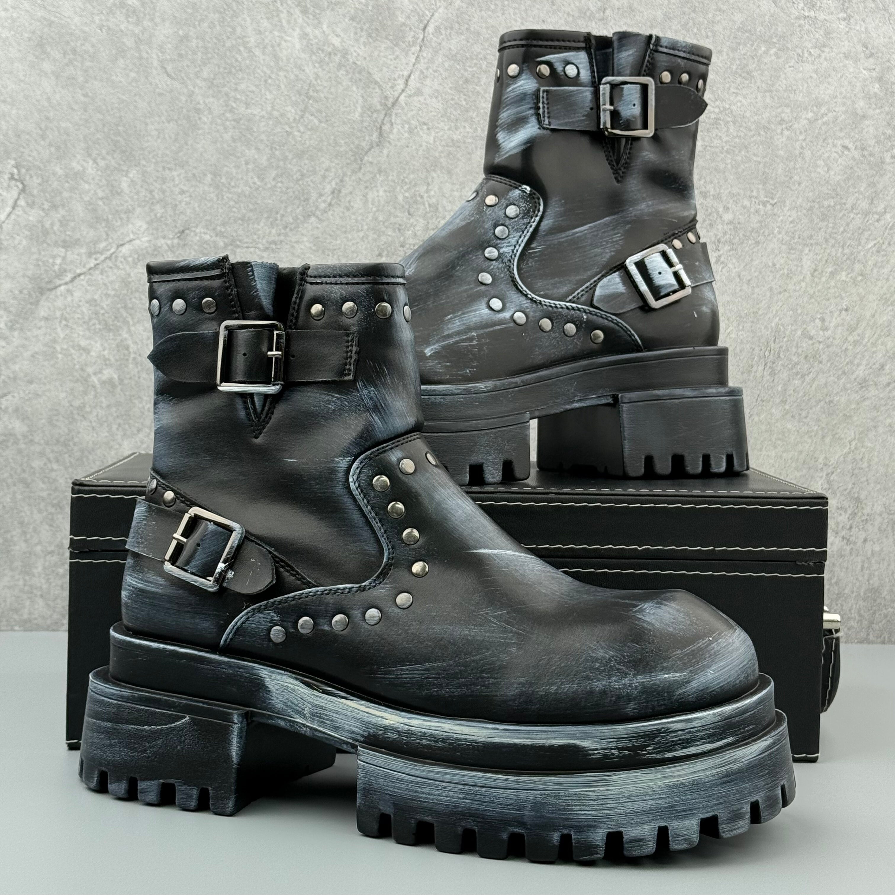 Hybriss Rebel– Punk Martin Boots