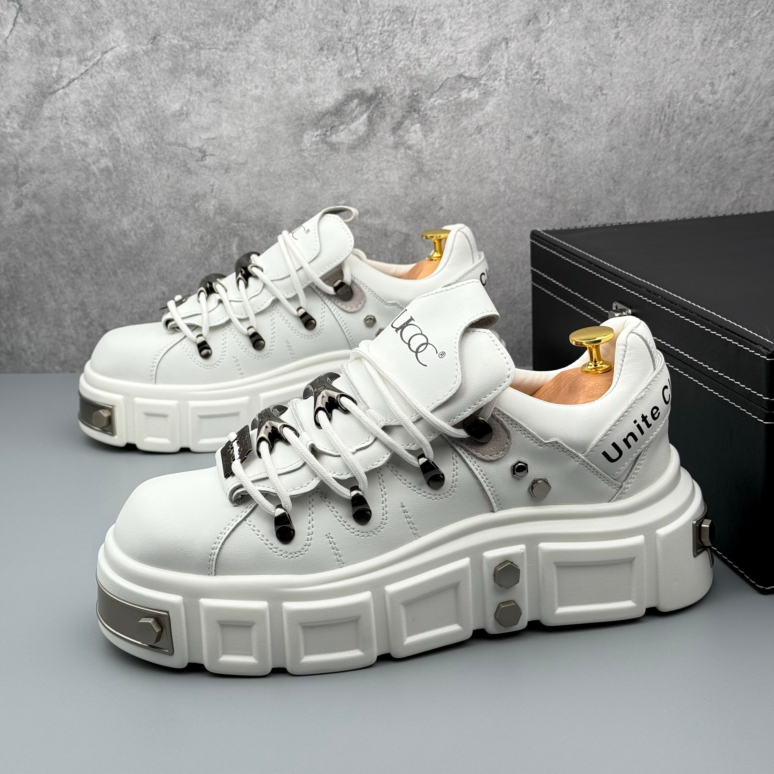 Hybriss Cabuncci PunkWeave White– Punk Sneakers