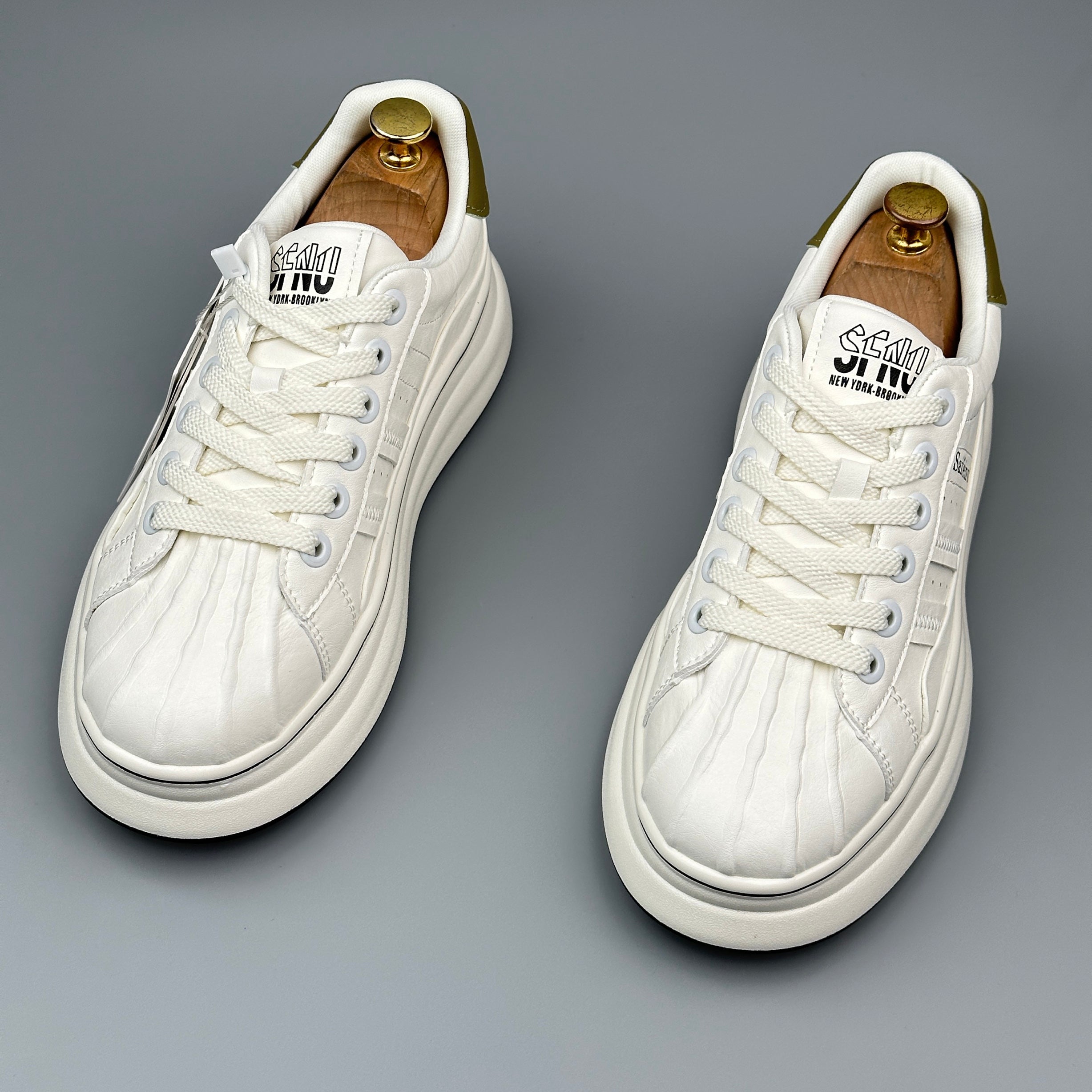 Hybriss SpliceKorea Mint Green– Mikrofaserleder White Shoes