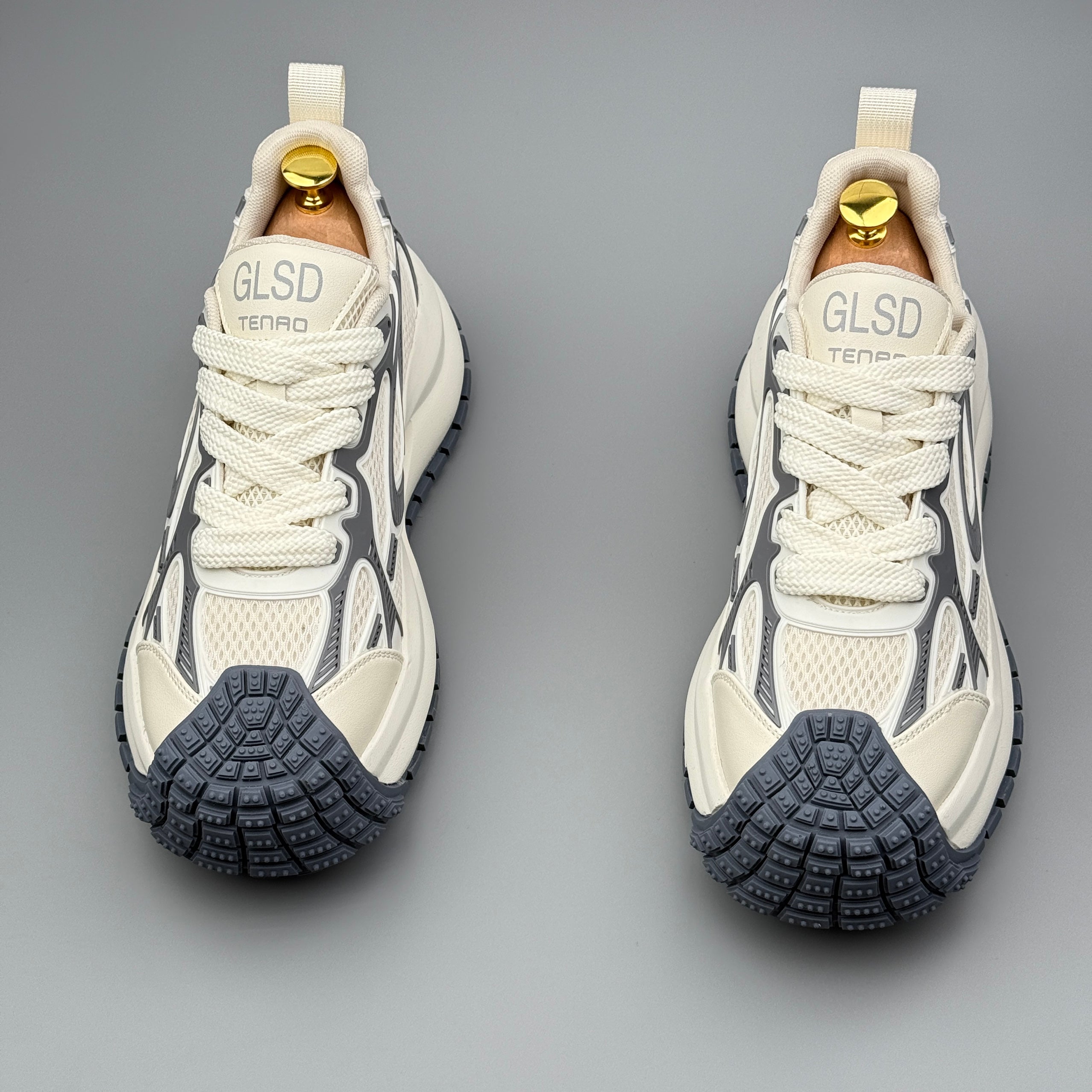 Hybriss SportPlain White Gray– Sporty Dad Shoes