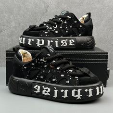 Hybriss SparkDenim – Denim & Mikrofaserleder Sneakers