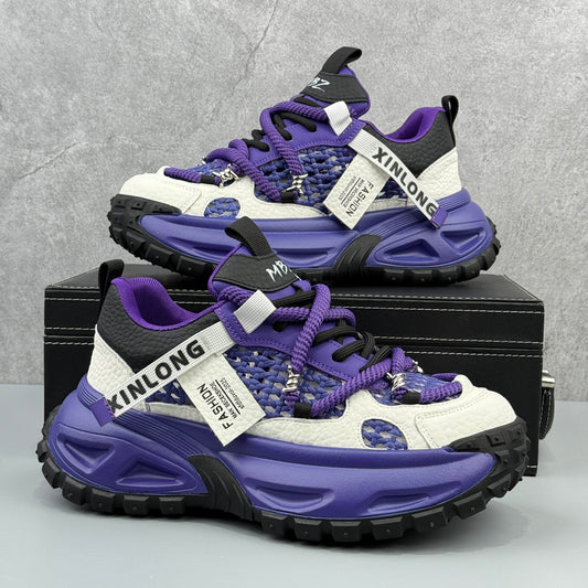 Hybriss Cyber-Gel Hollow-Out Dad Sneaker