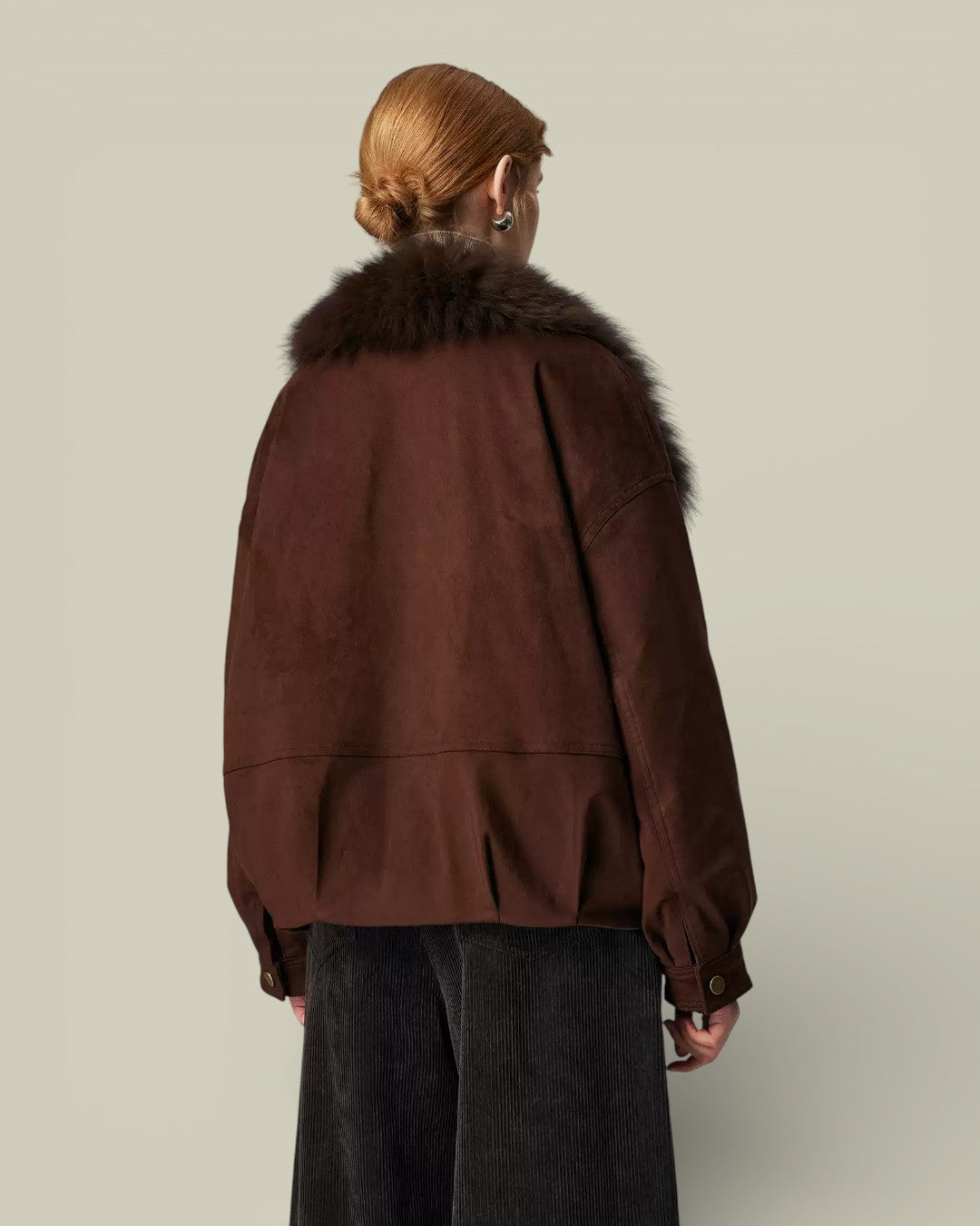 Hybriss "Vesper" Fox-Collared Heritage Coat