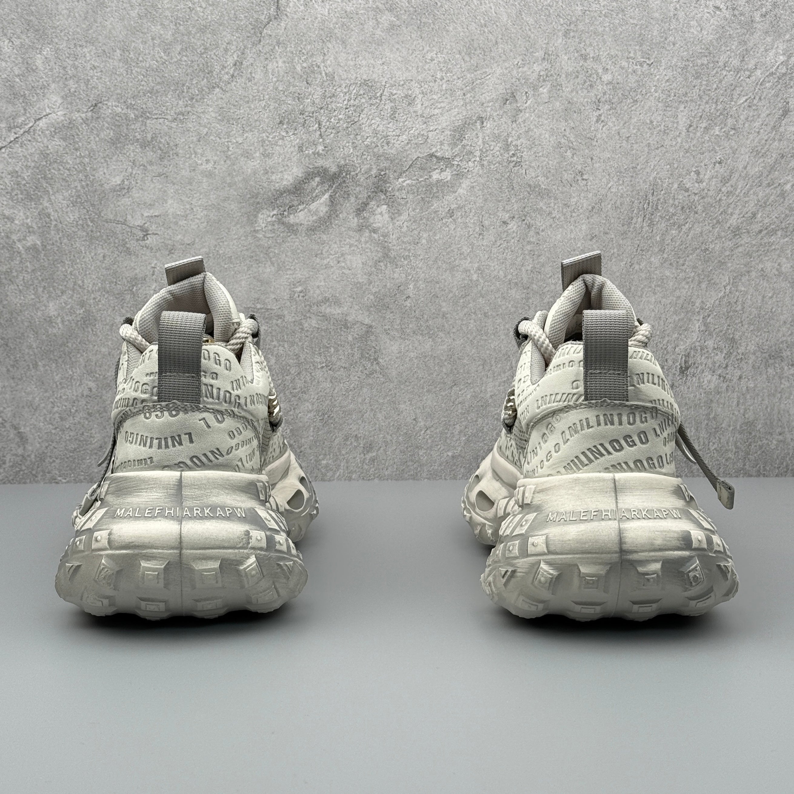 Hybriss UCOC ThreadRise White Gray– Retro Dad Shoes